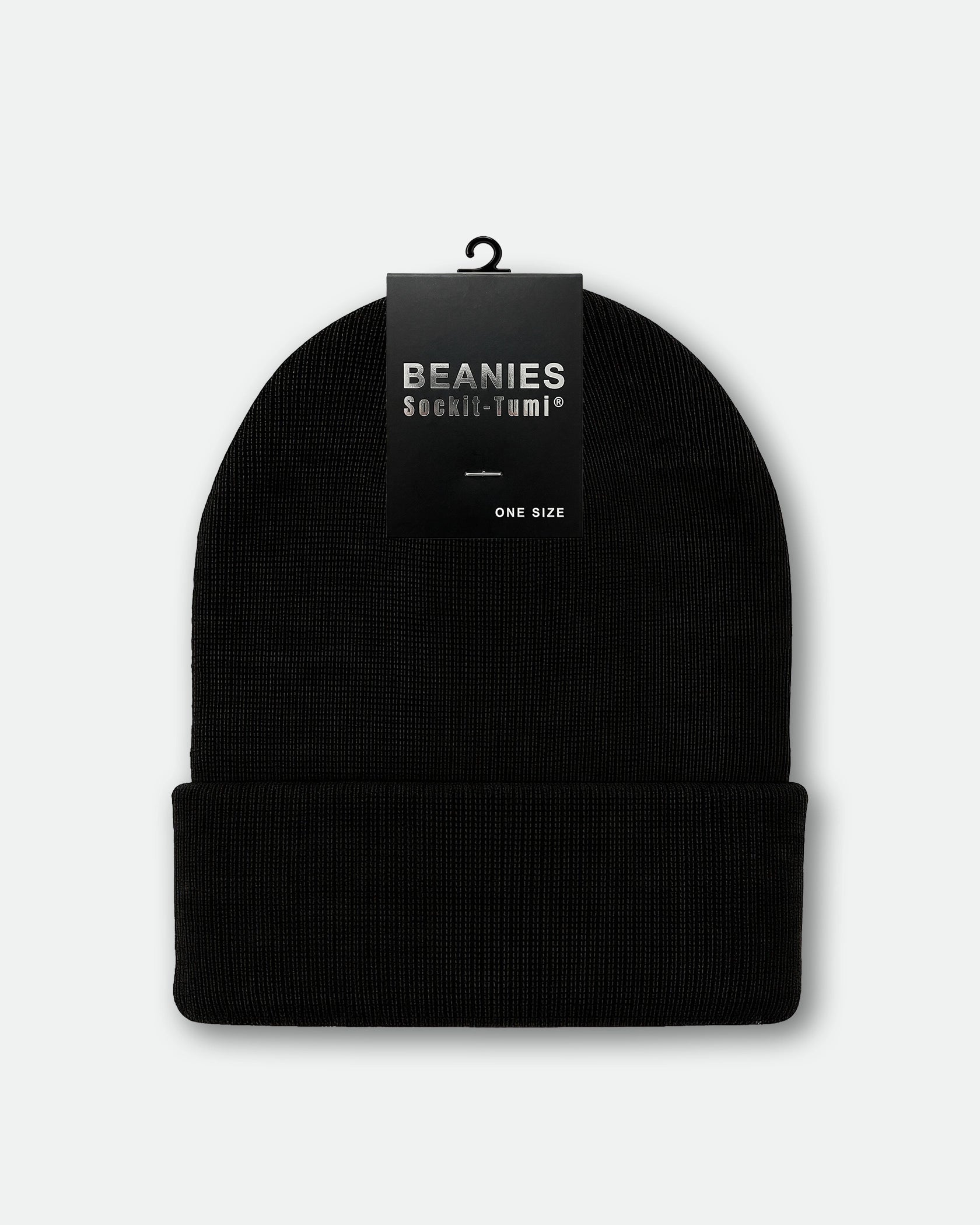 Sockit-Tumi Cuffed Fold Over Beanie Black