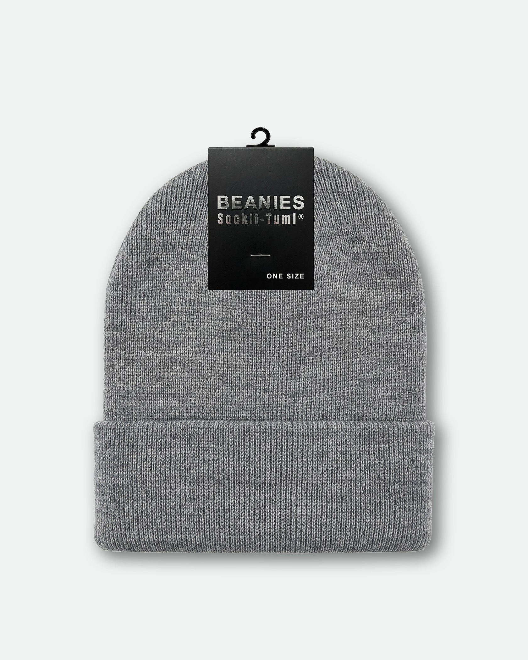Sockit-Tumi Cuffed Fold Over Beanie Grey