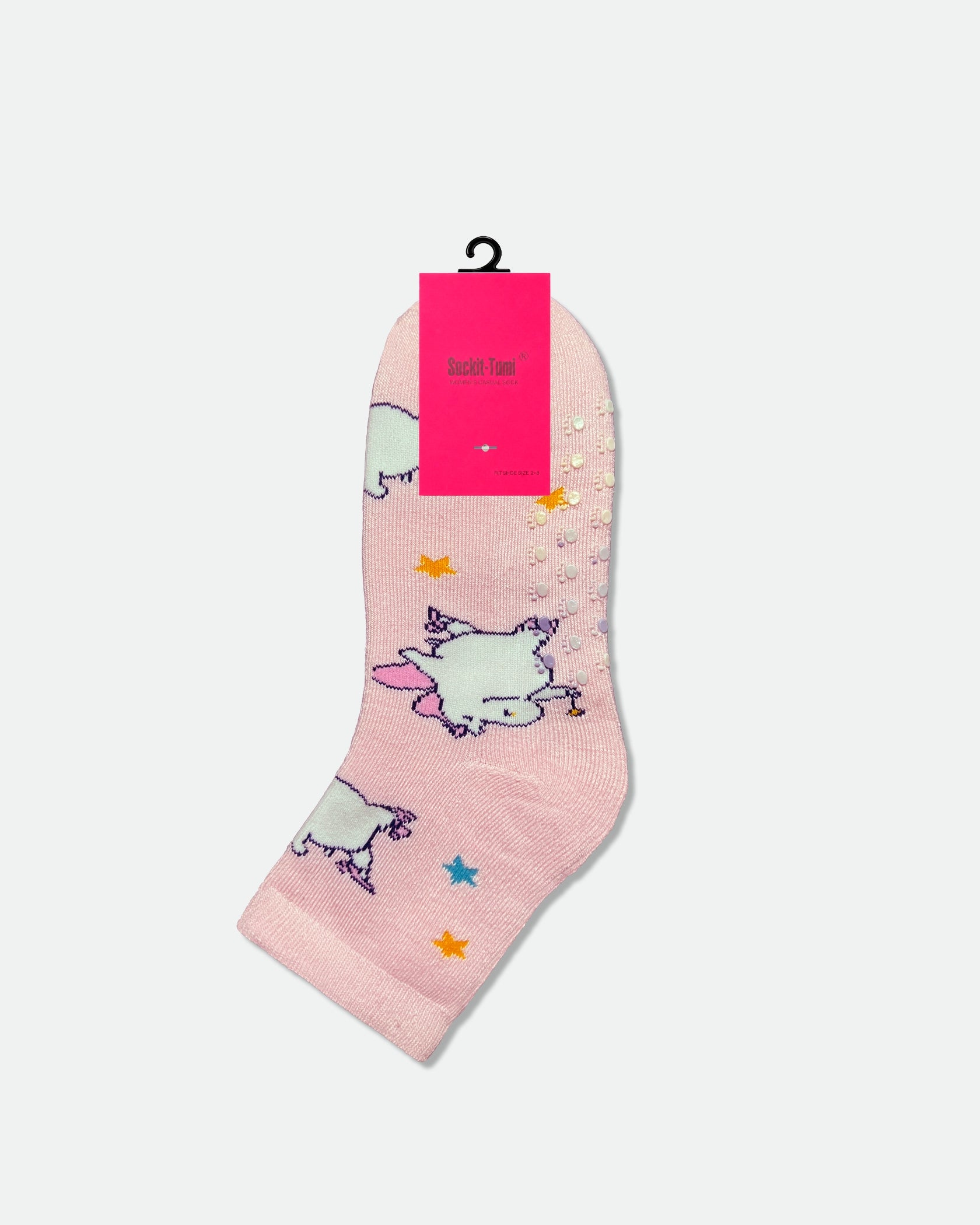 Women's Non-Slip Novelty Bed Socks Assorted Dozen Pack — 6 Designs (2 Pairs Each)