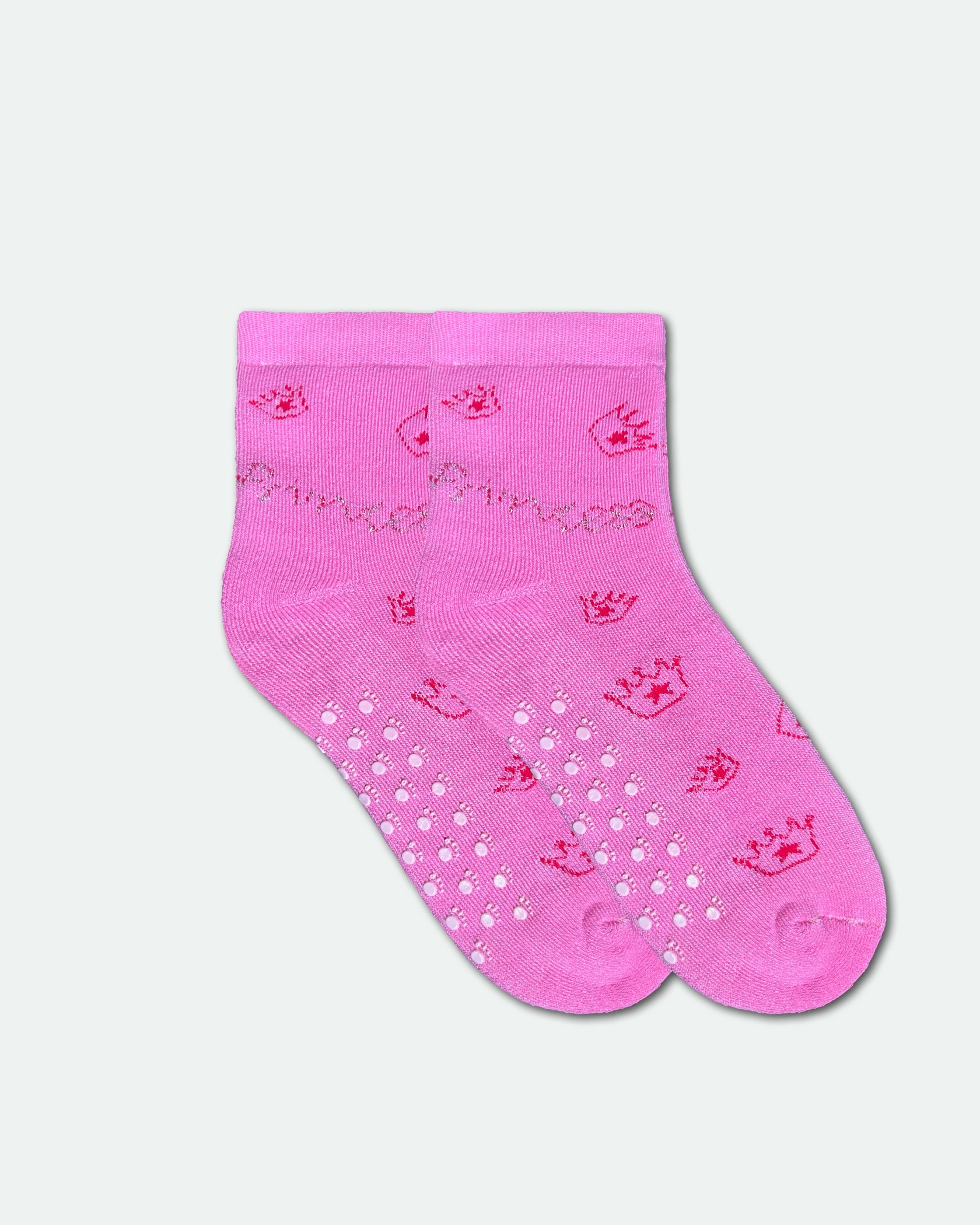 Women's Non-Slip Novelty Bed Socks — Jellyfish Print Pink