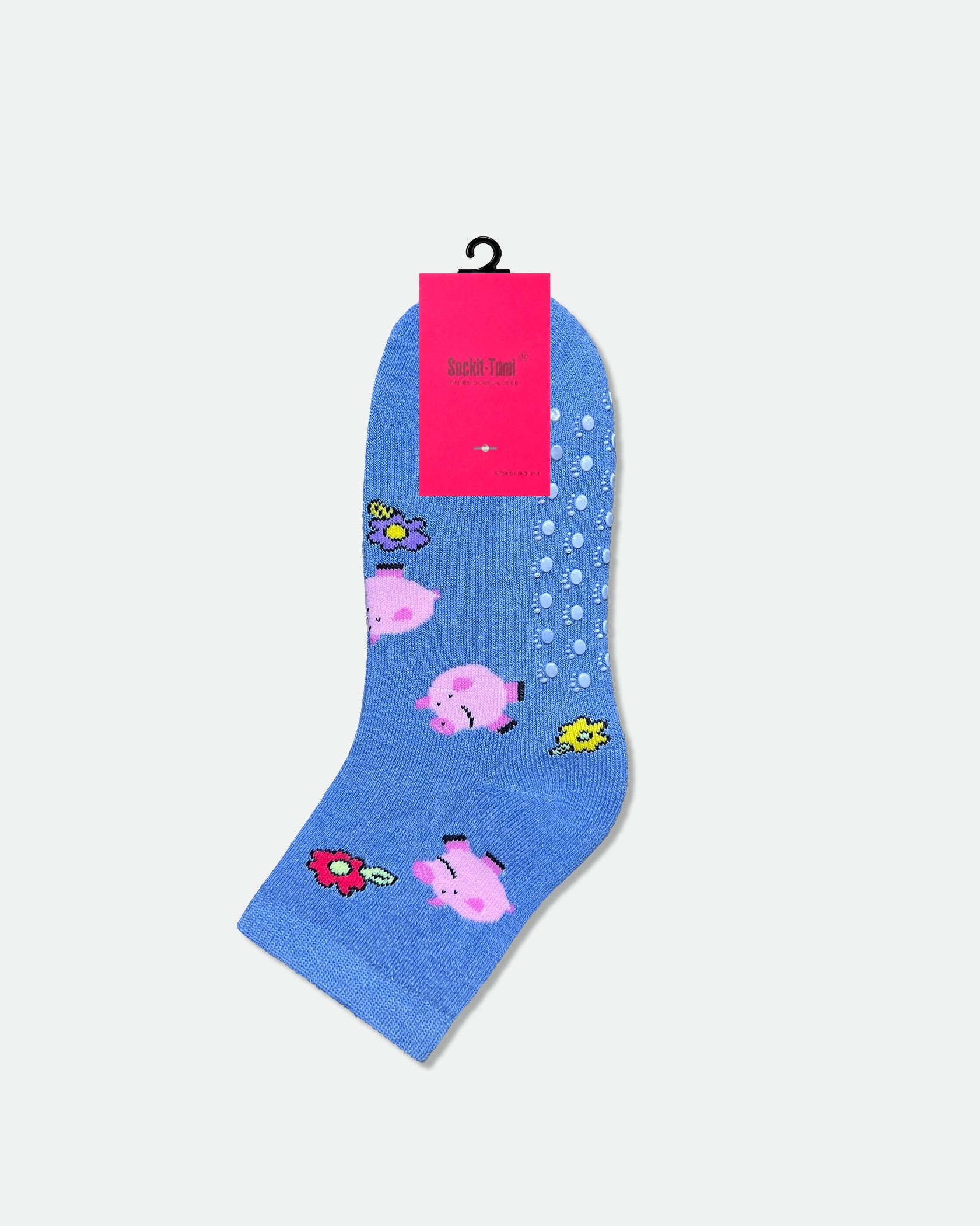Women's Non-Slip Novelty Bed Socks Assorted Dozen Pack — 6 Designs (2 Pairs Each)