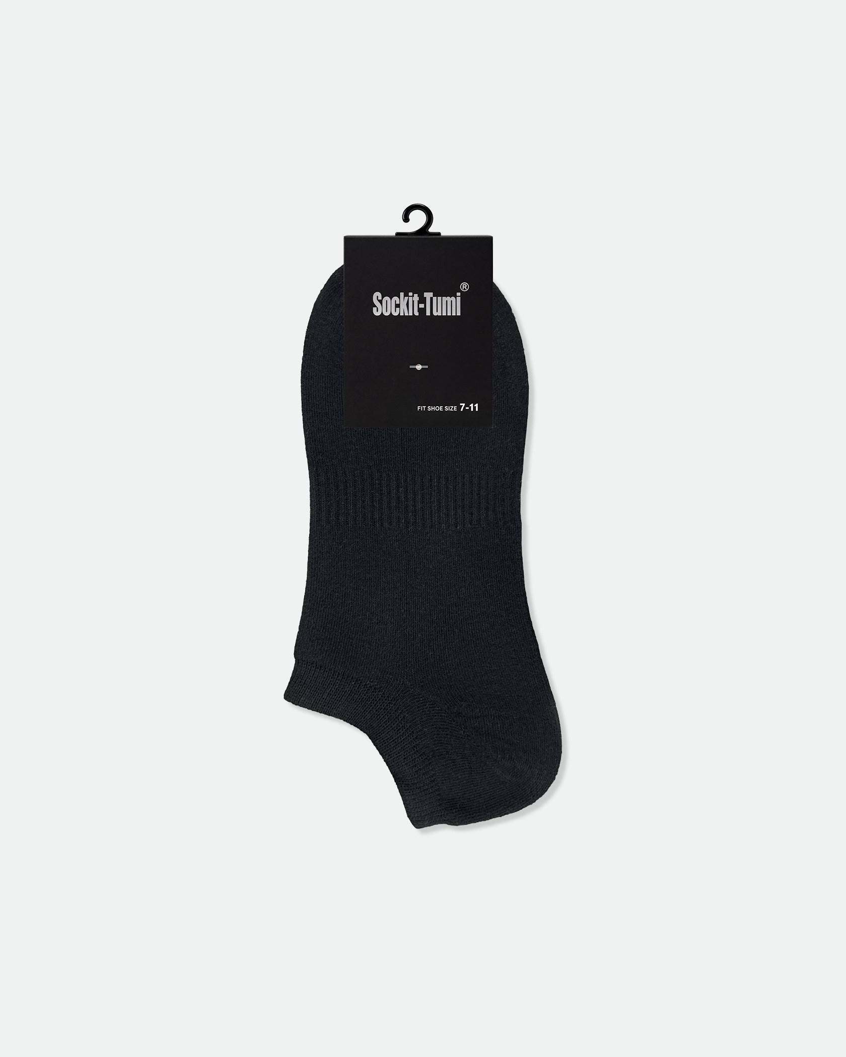 Men's Super Low-Cut Cotton Ankle Sport Socks Black Grey White