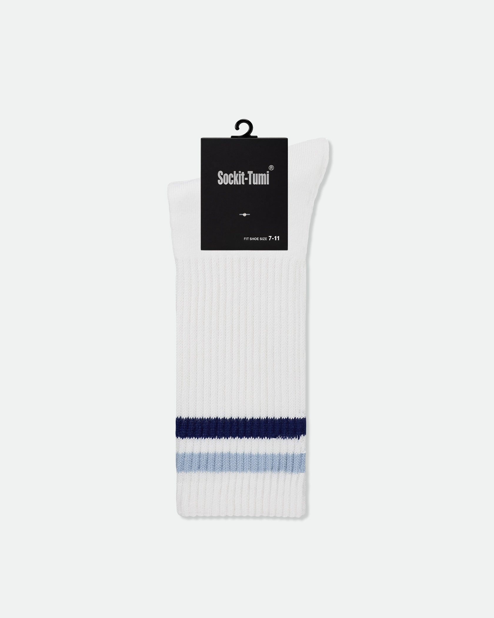 Sockit-Tumi Men's Cushioned Cotton Crew Socks Blue