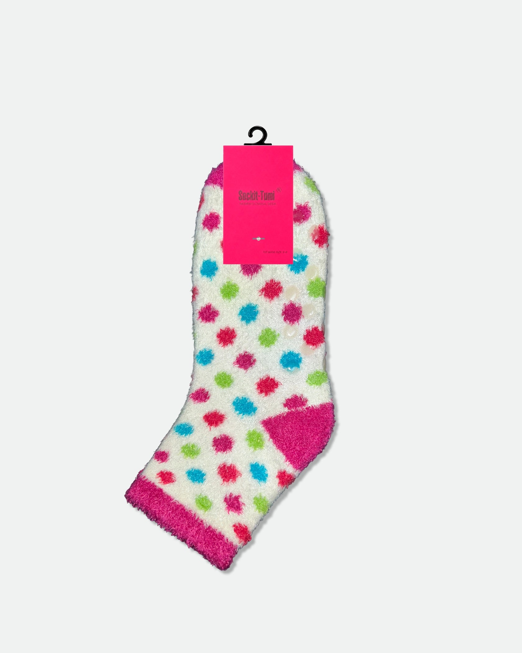 Women's Non-Slip Fluffy Crew Bed Socks Assorted Dozen Pack