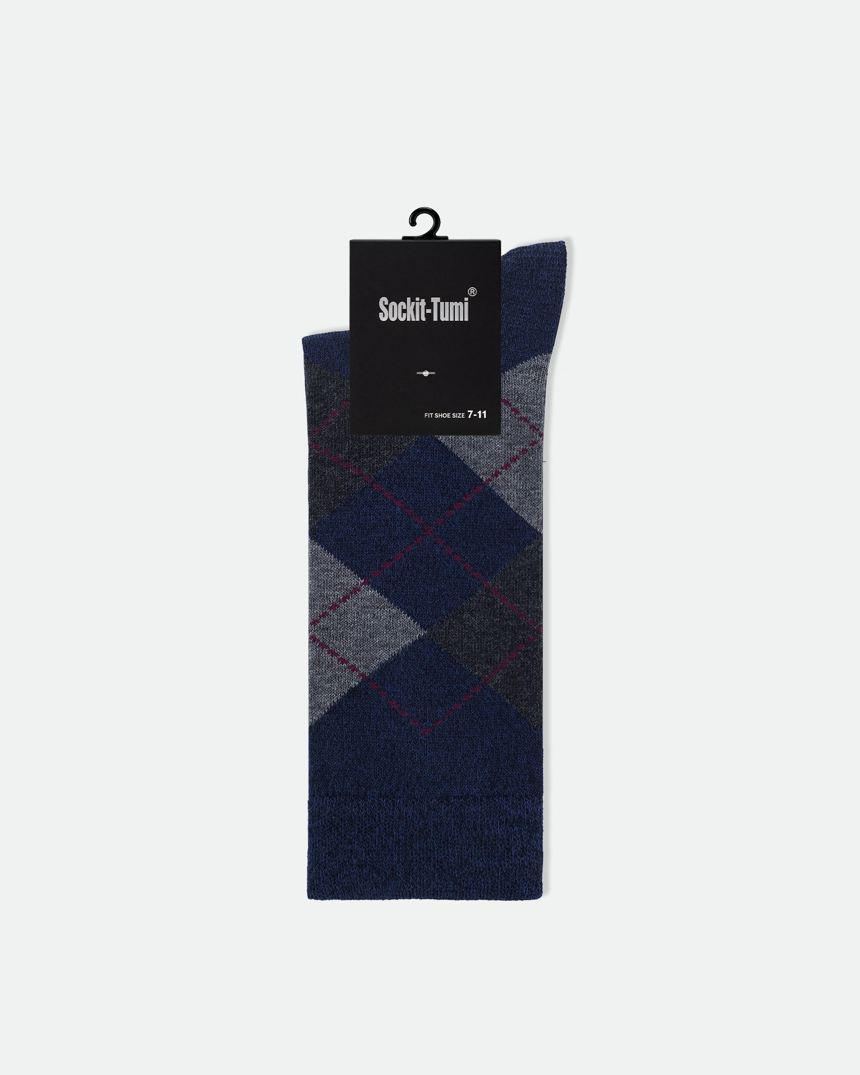 Men's Patterned Business Dress Socks Mix Argyle and Diamond