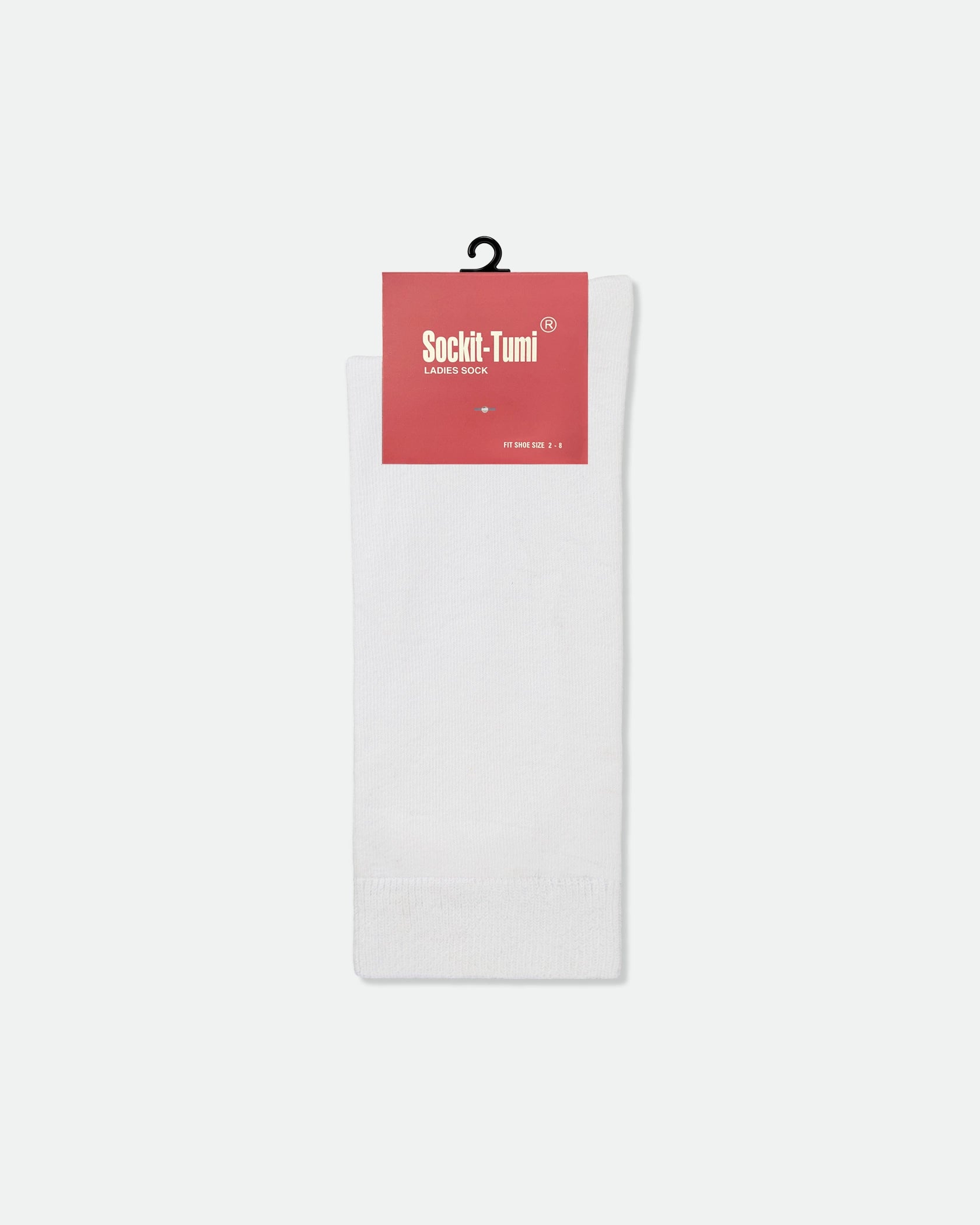 Women's Plain Premium Cotton Business Dress Socks White