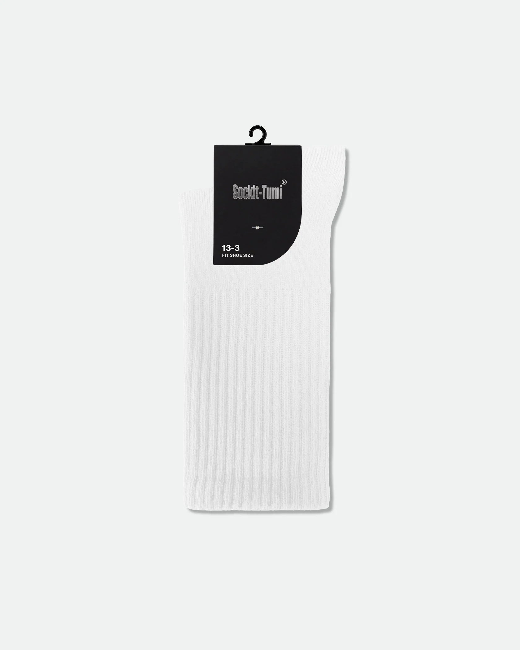 Kids Crew Cotton Sports Socks White Size 13-3