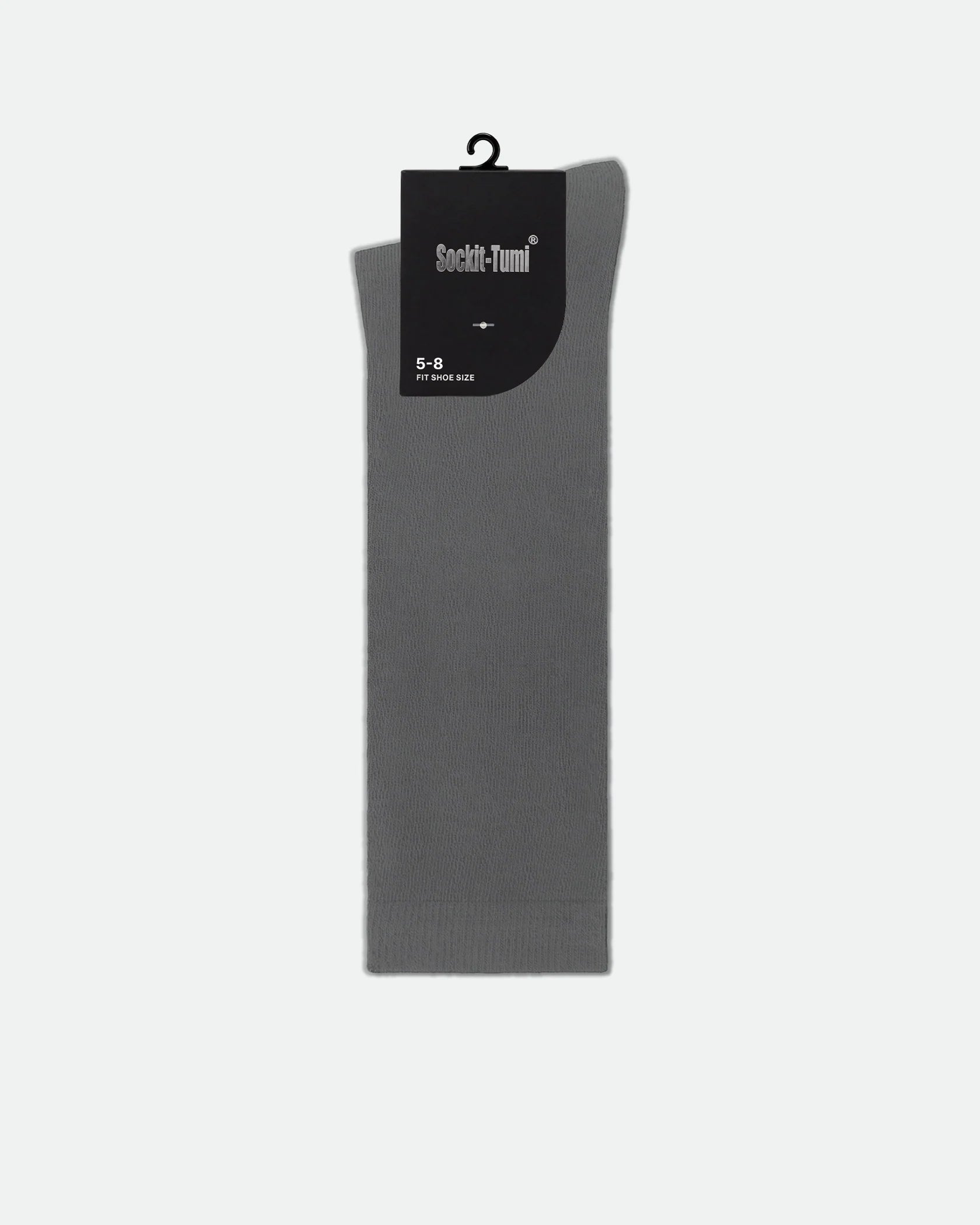 Kids Cotton Knee High School Socks Grey 5-8