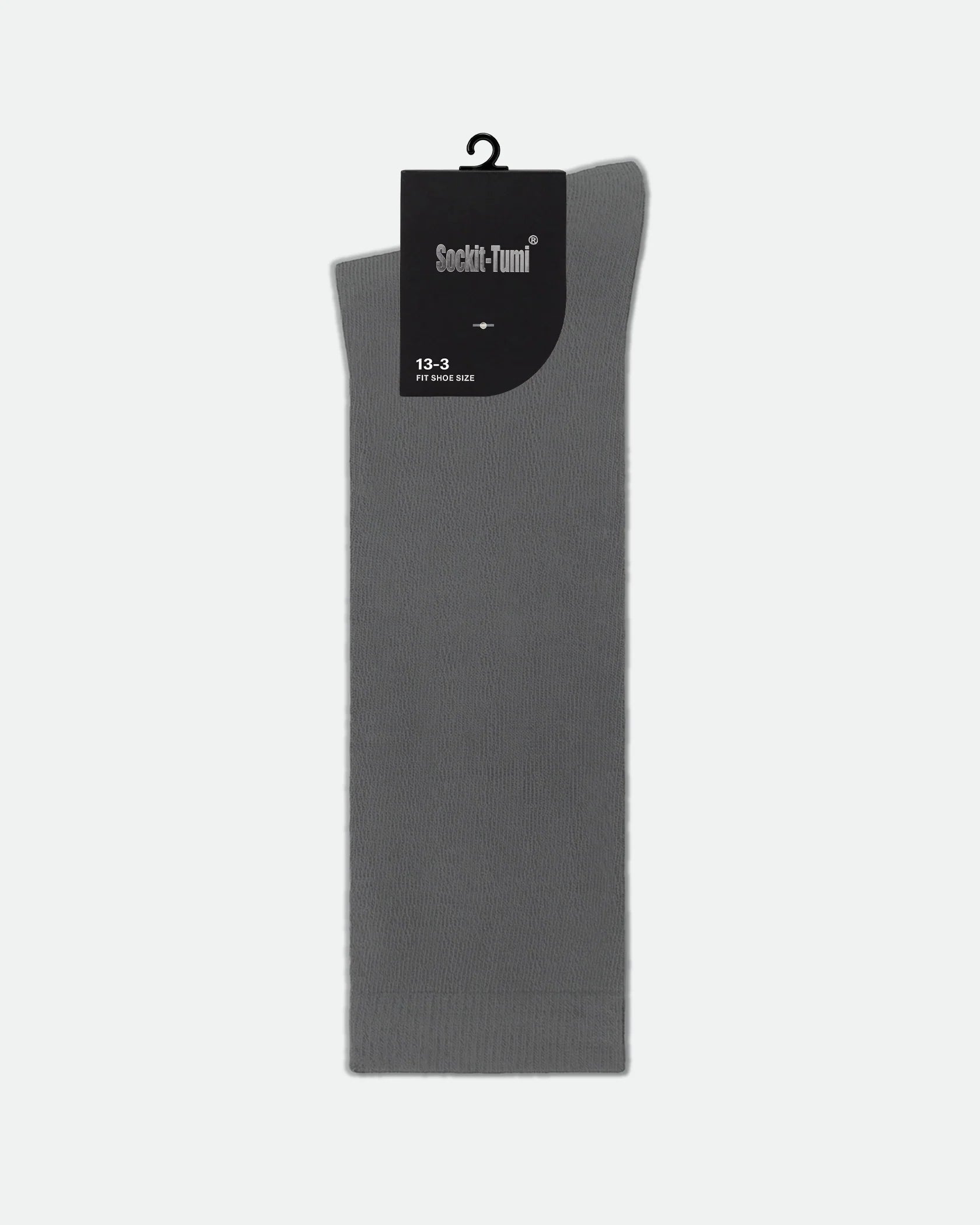Kids Cotton Knee High School Socks Grey 13-3