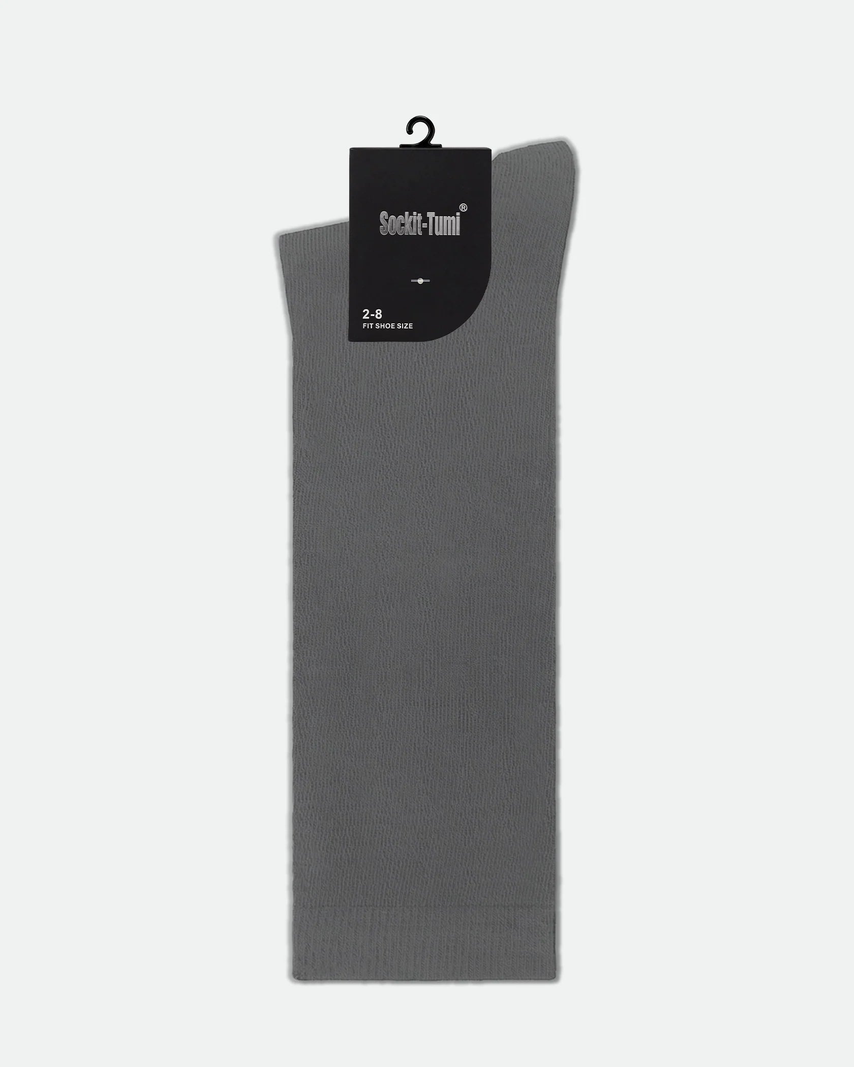 Womens Cotton Knee High School Socks Grey 2-8