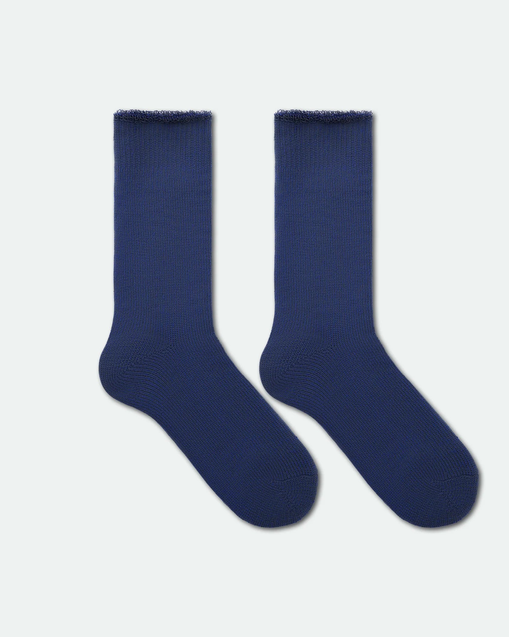 Mens Wool Cushion Foot Work Socks Navy Blue Pair 7-11