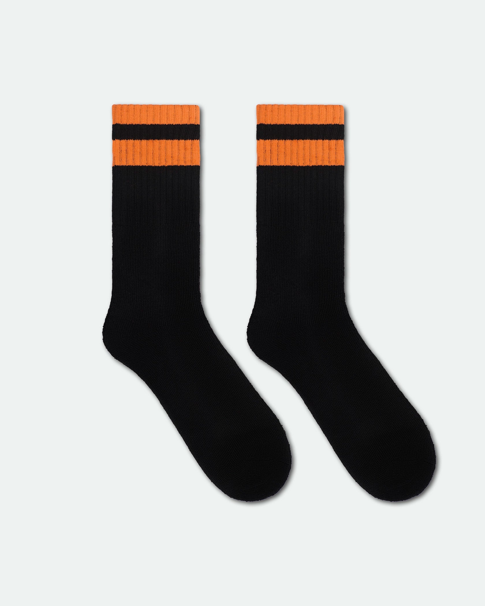 Men's Hi-Vis Safety Work Socks Black King Size Orange & Green