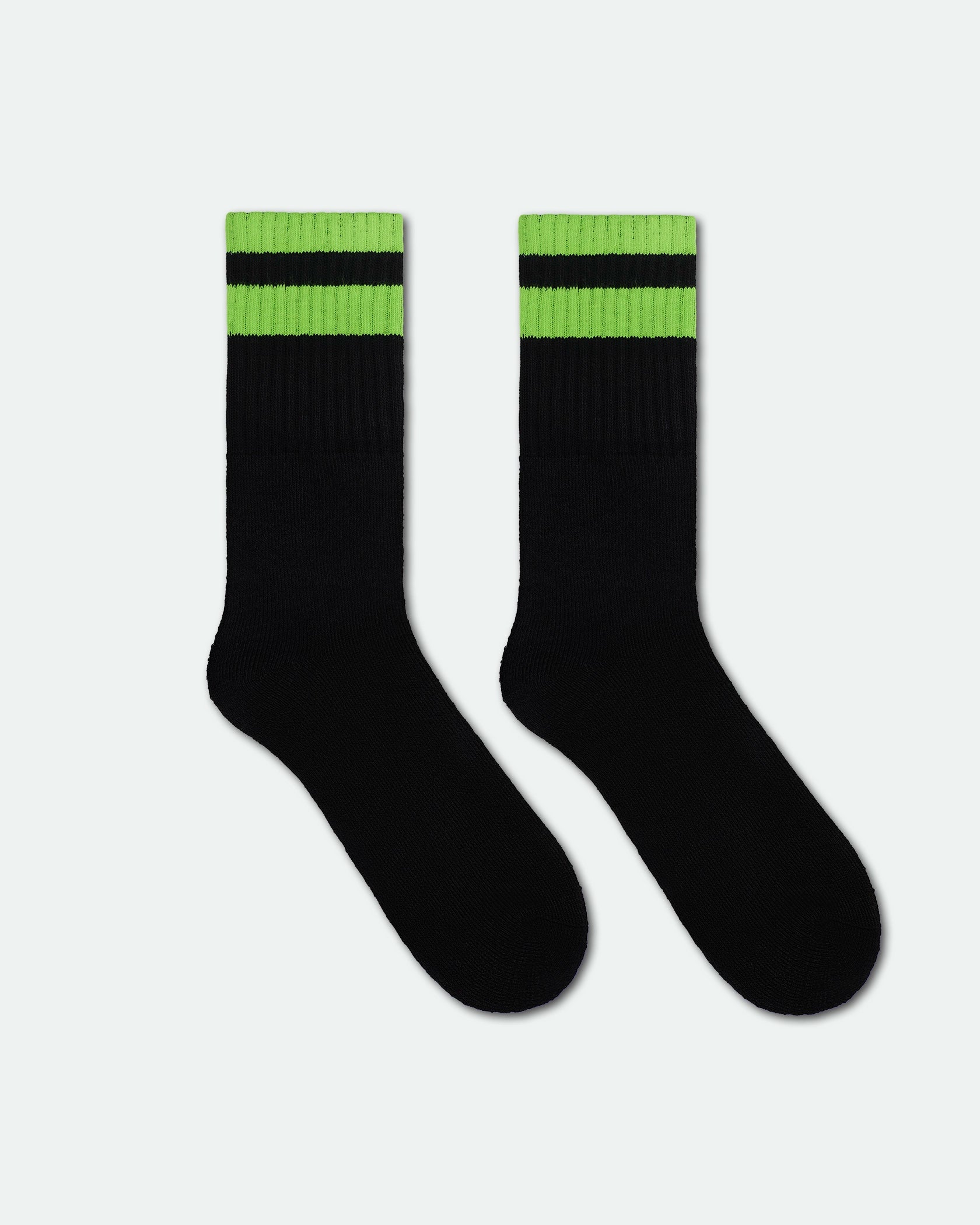 Men's Hi-Vis Safety Work Socks Black King Size Orange & Green