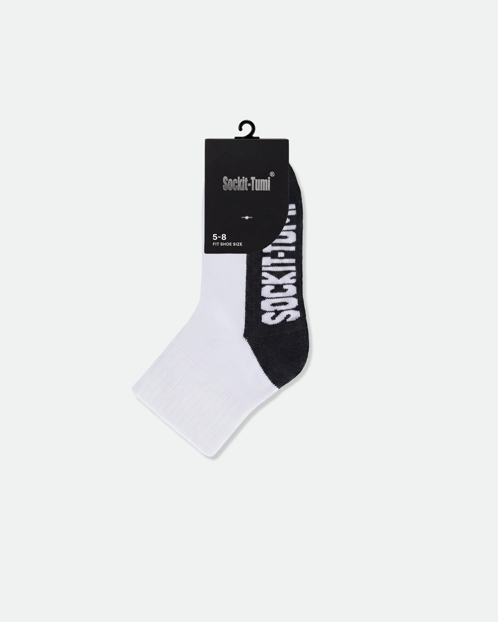 Kids Half Tone Cushioned Ankle Sports Socks Black