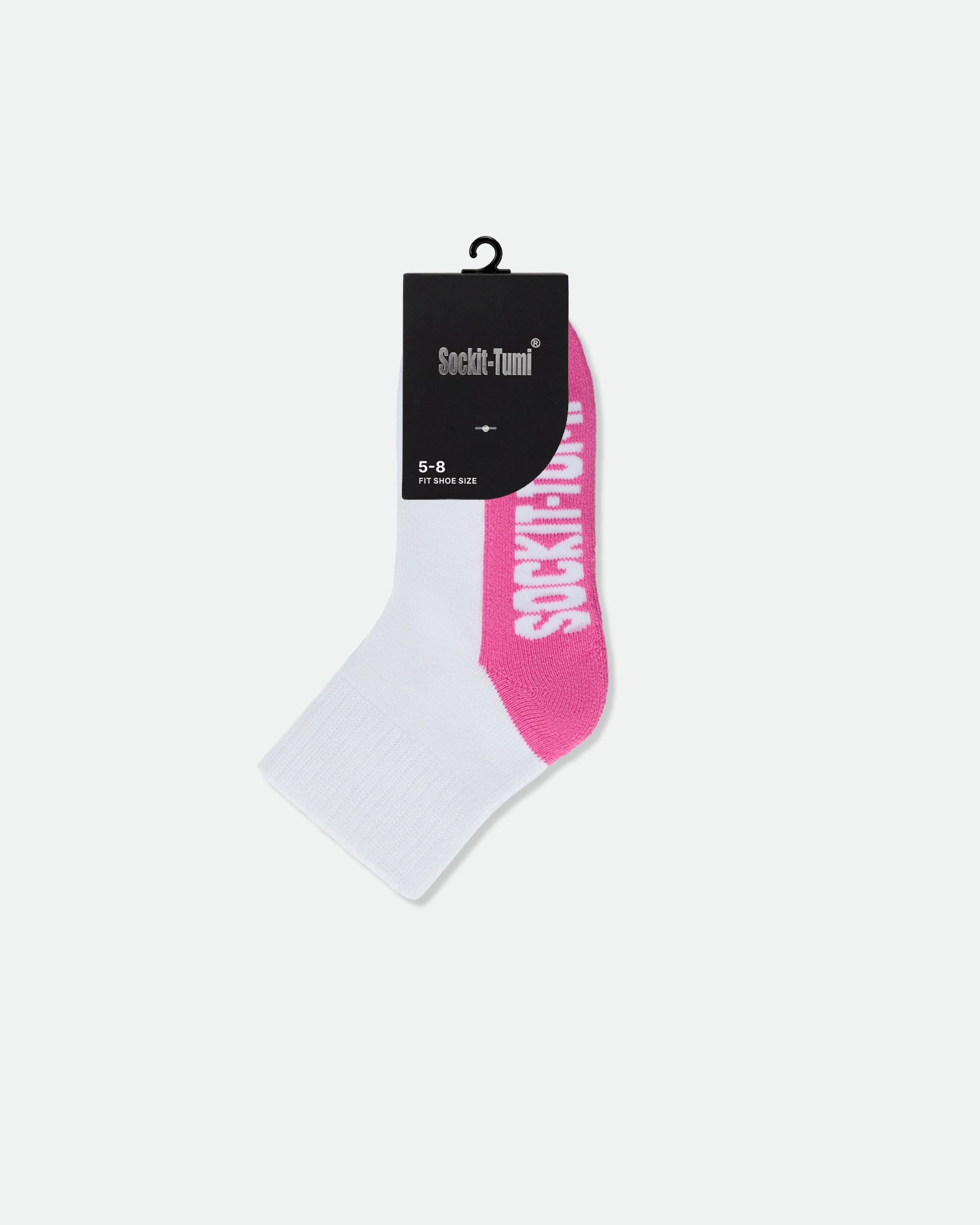 Kids Half Tone Cushioned Ankle Sports Socks Pink