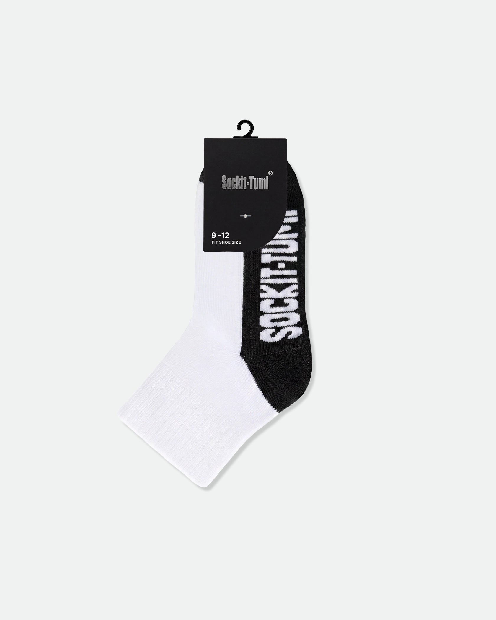 Kids Half Tone Cushioned Ankle Sports Socks Black