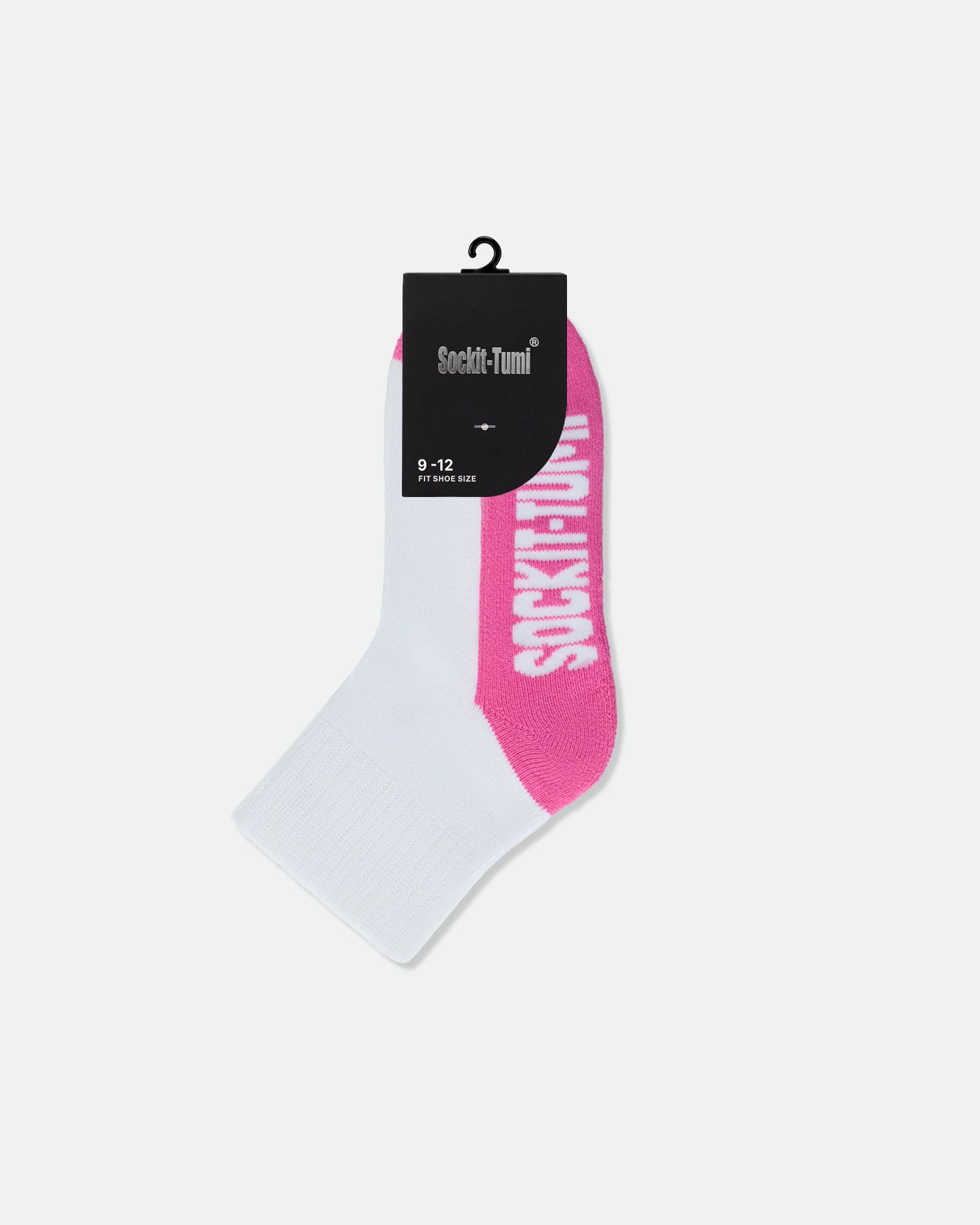 Kids Half Tone Cushioned Ankle Sports Socks Pink
