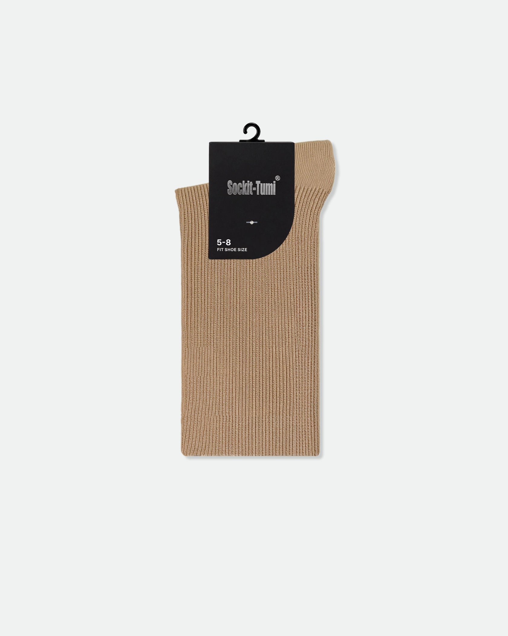 Kids Cotton Turnover School Socks Sand Beige