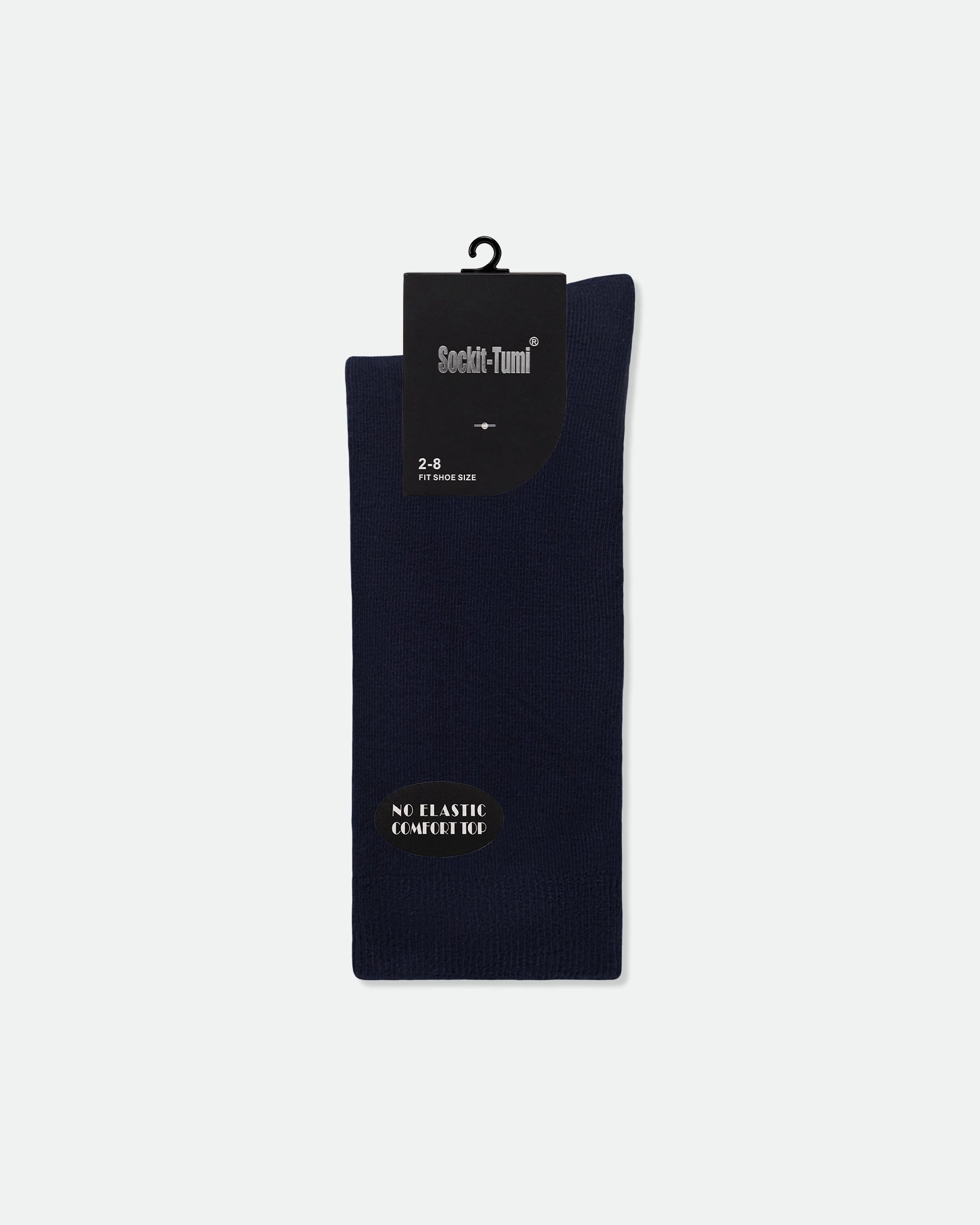 Women's Diabetic Friendly Business Dress Socks Comfort Loose Top Navy Blue