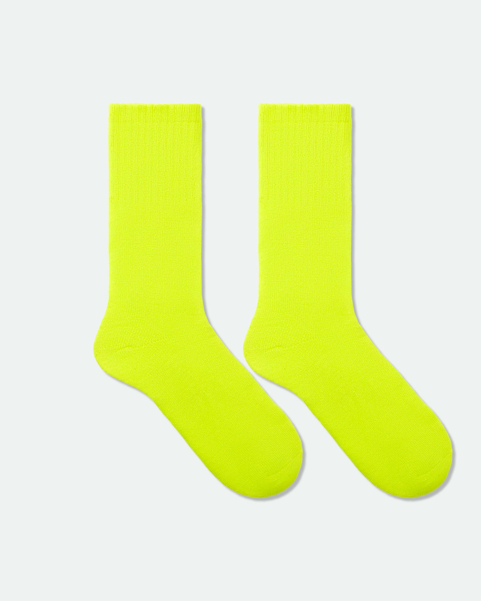 Men's High Visibility Safety Work Socks Yellow