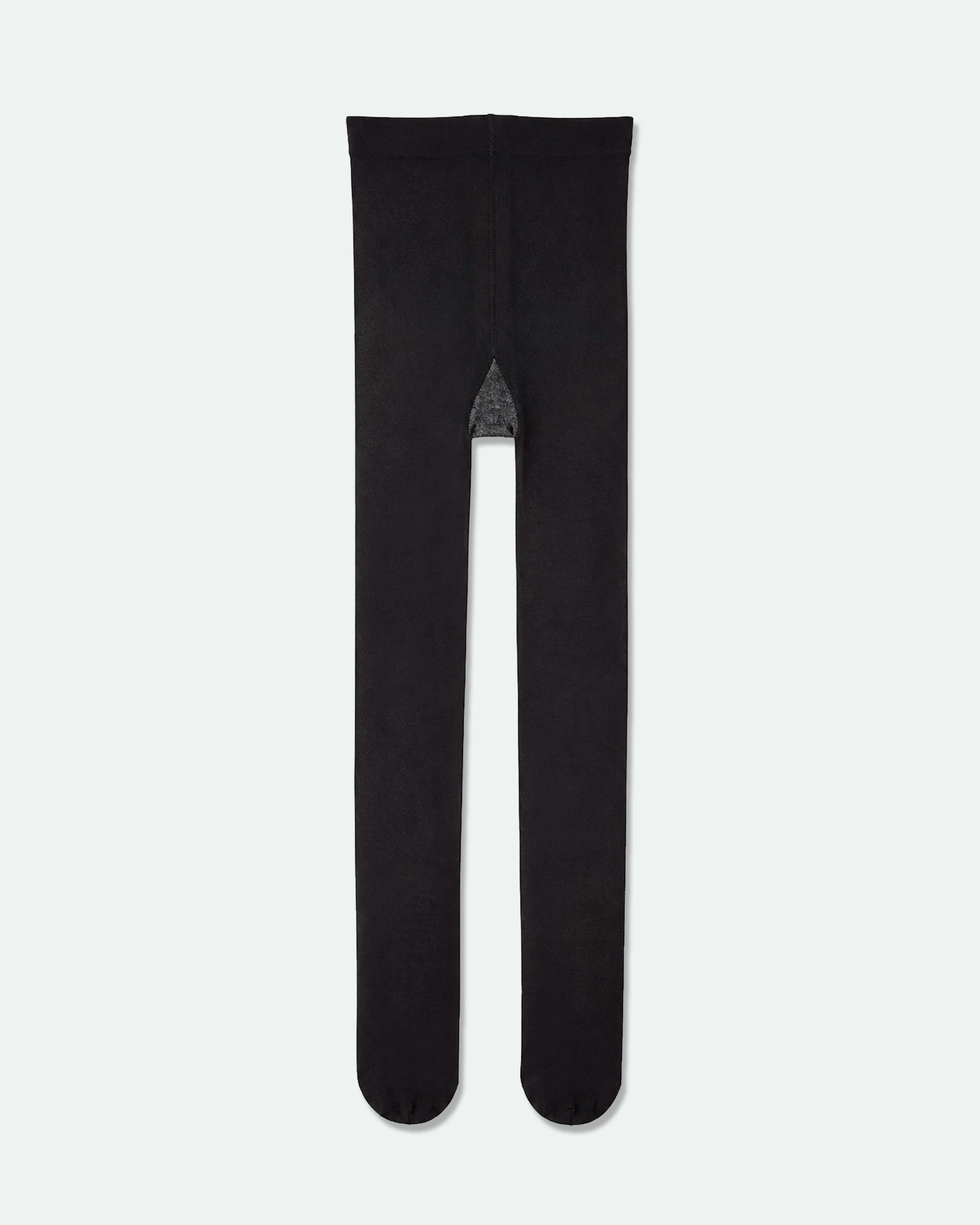 Women's Opaque Tights with Cotton Gusset 80 Denier Black