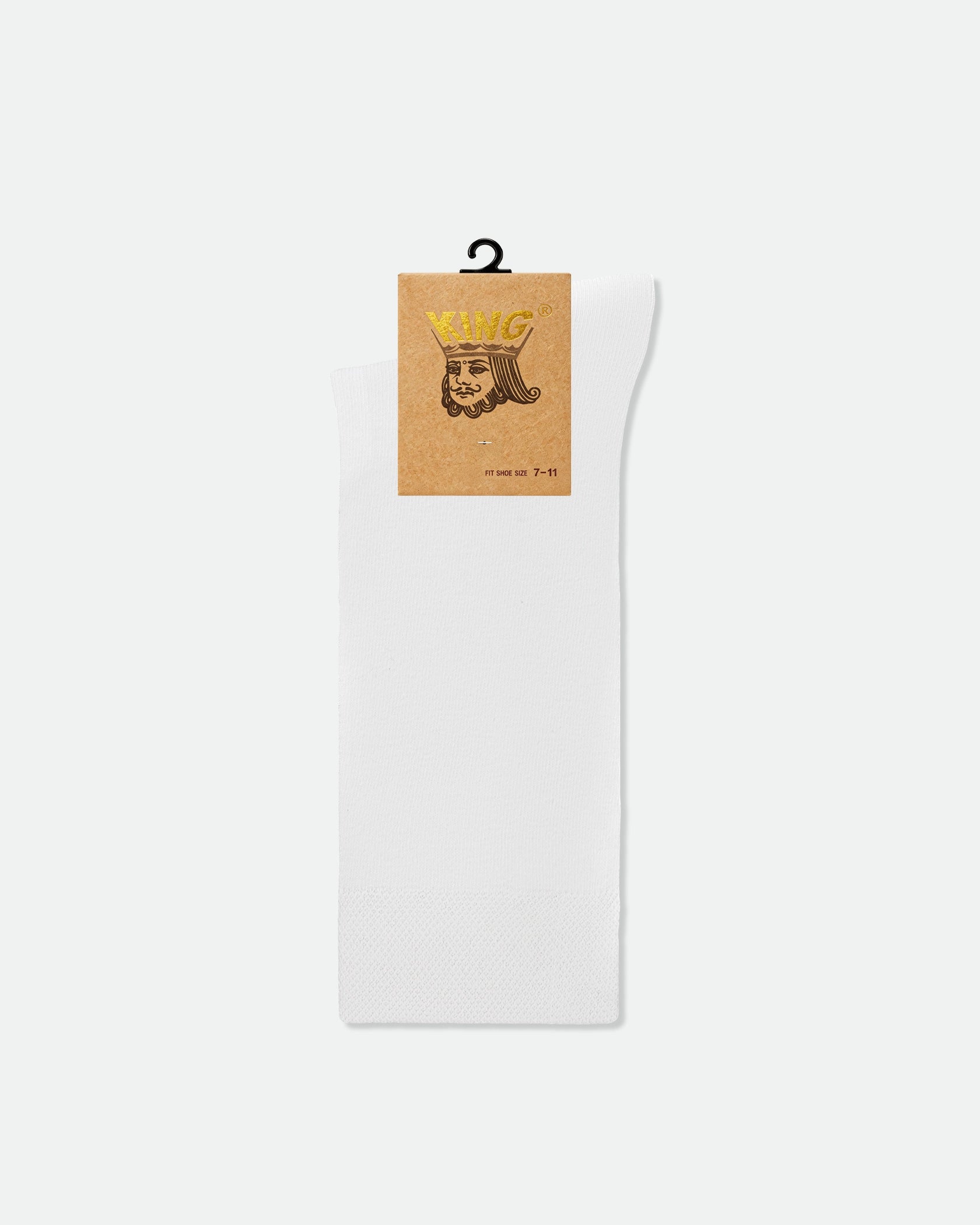 Men's Cotton Plain Business Dress Socks White