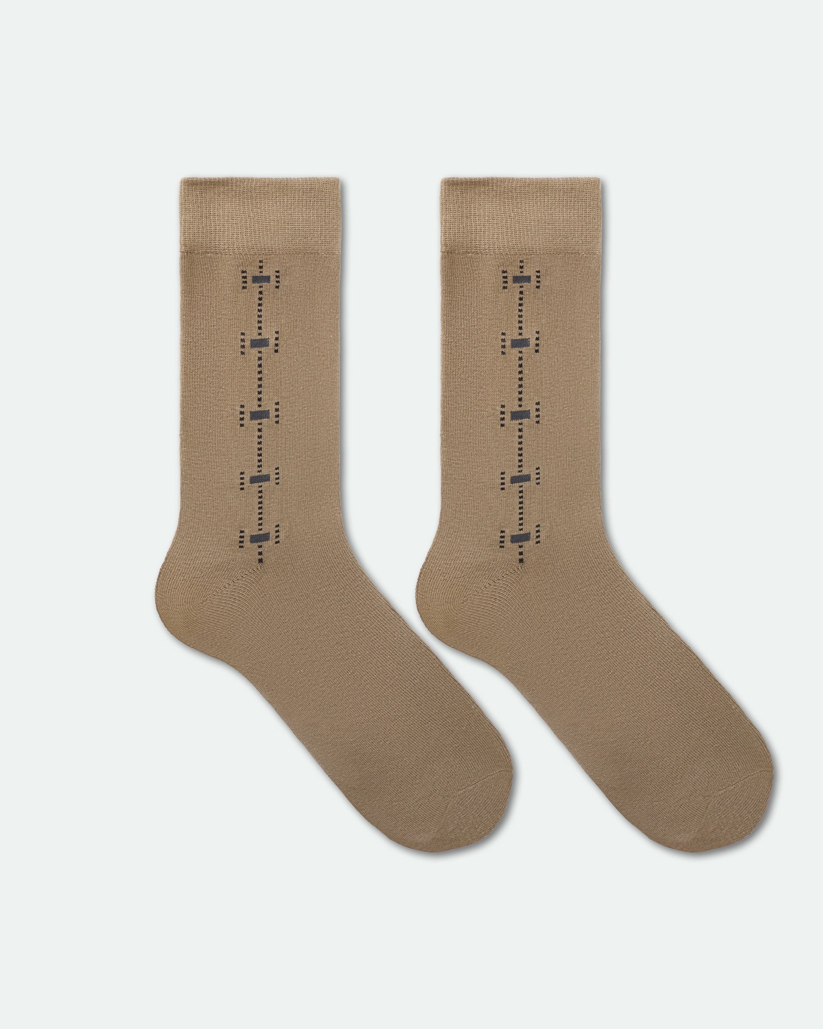 Men's Patterned Business Dress Socks Mix Design