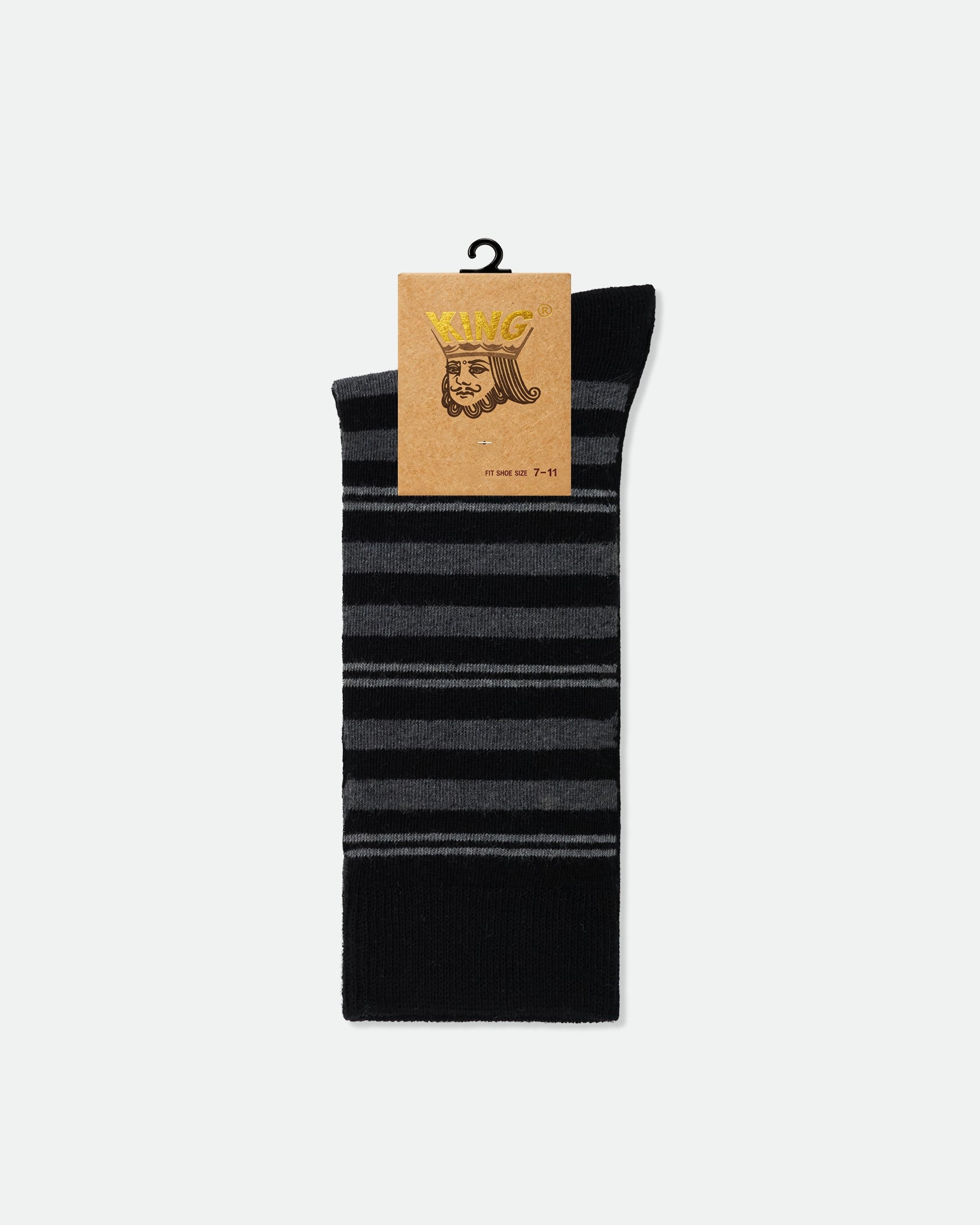 Men's Patterned Cotton Business Dress Socks Striped Mix