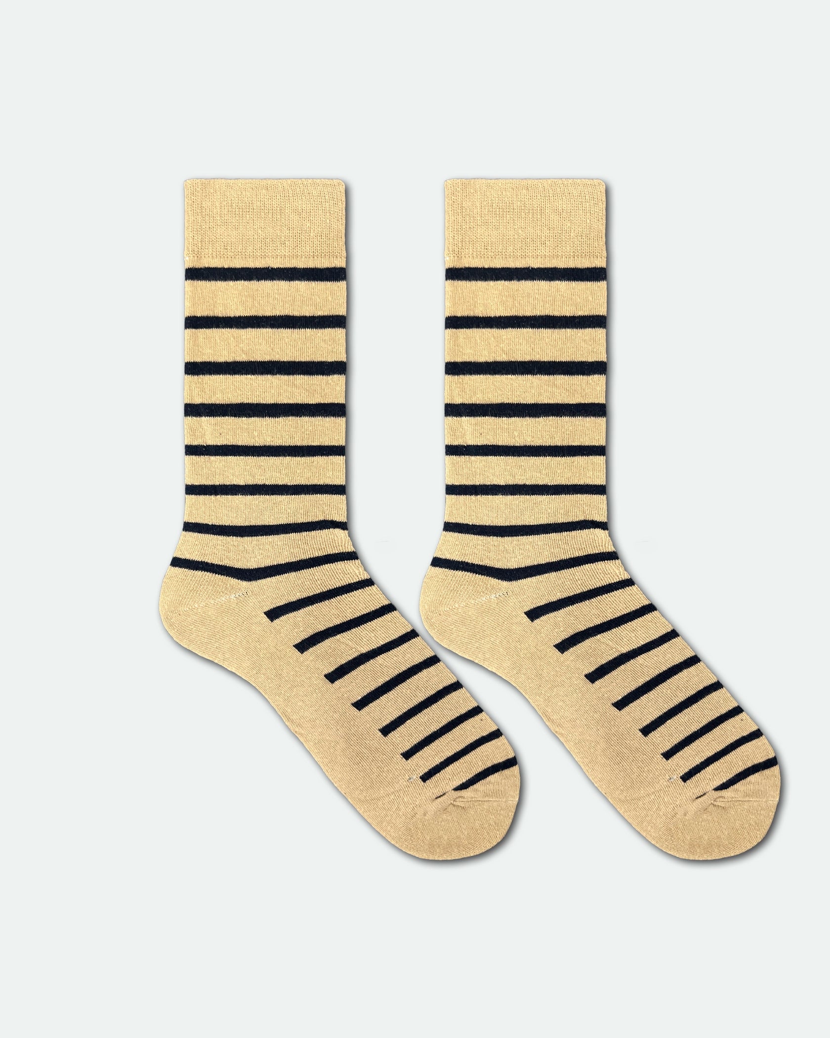 Men's Patterned Cotton Business Dress Socks Striped Mix