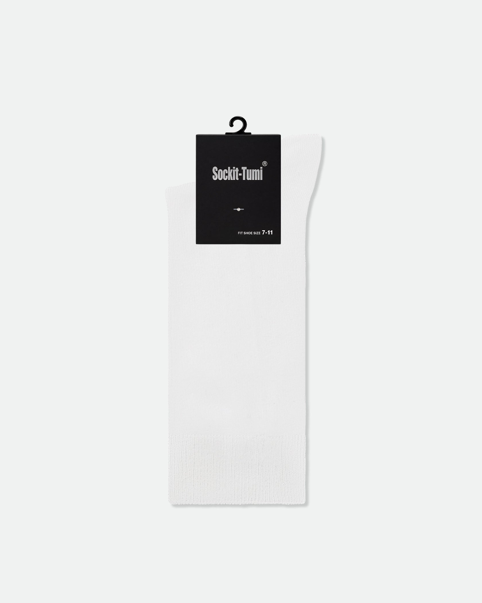 Men's Plain Premium Cotton Business Dress Socks White