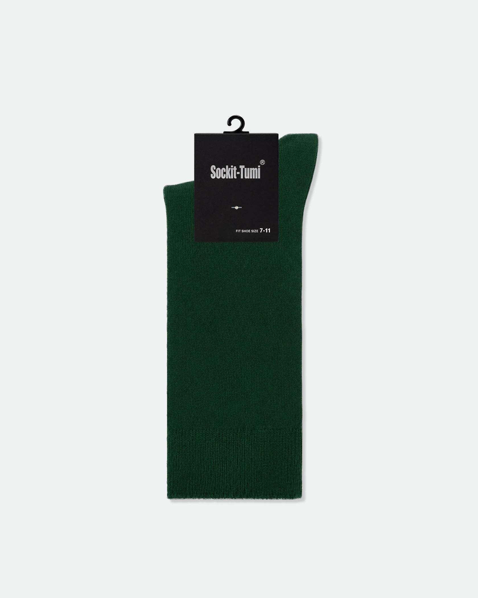 Sockit-Tumi Men's Plain Premium Cotton Business Dress Socks Green