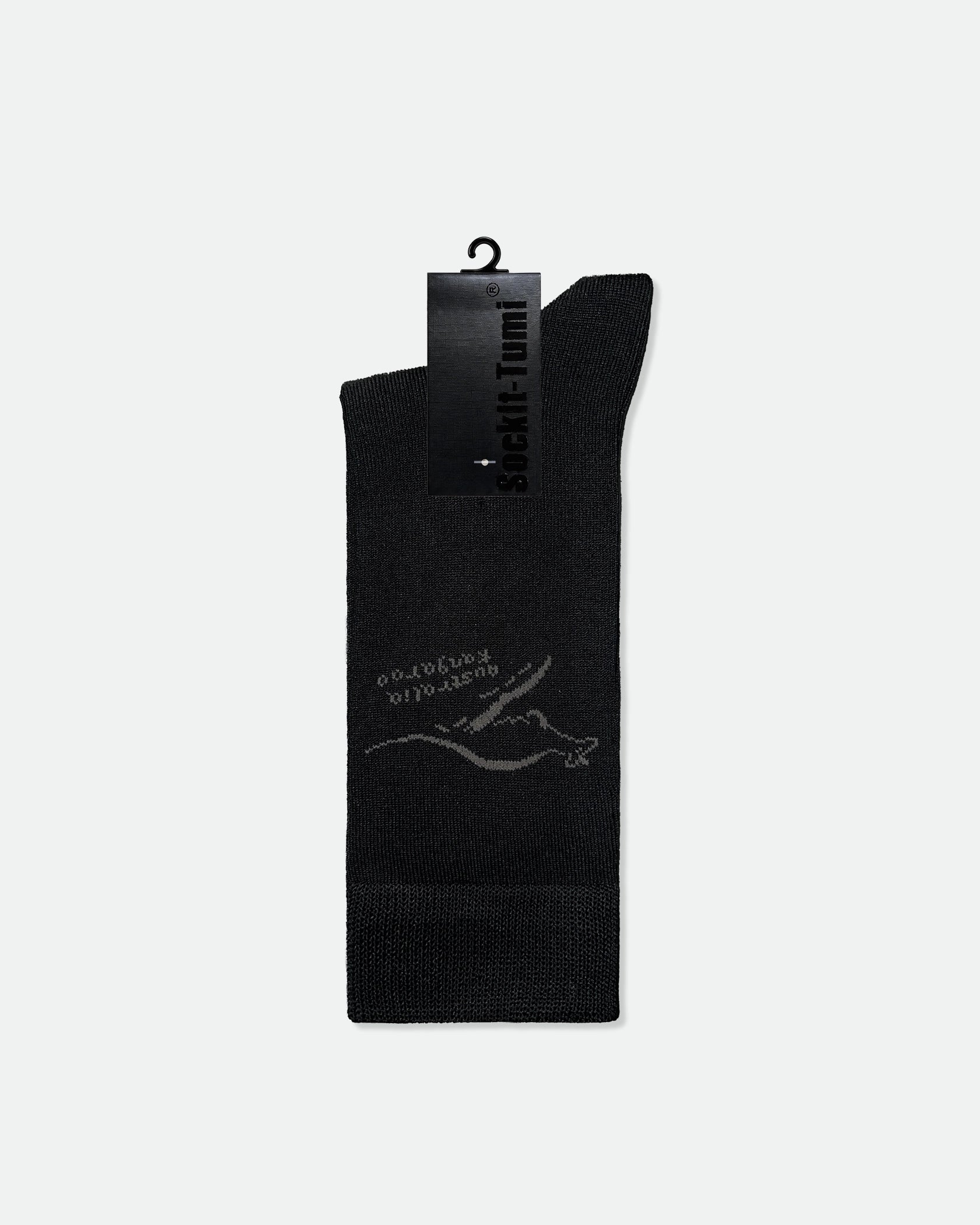 Men's Mercerised Cotton Patterned Business Dress Socks Kangaroo