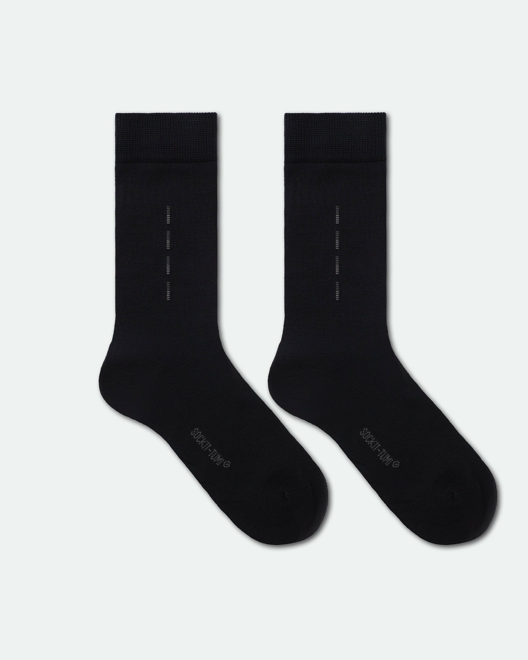 Men's Mercerised Cotton Patterned Business Dress Socks Chain Stitch