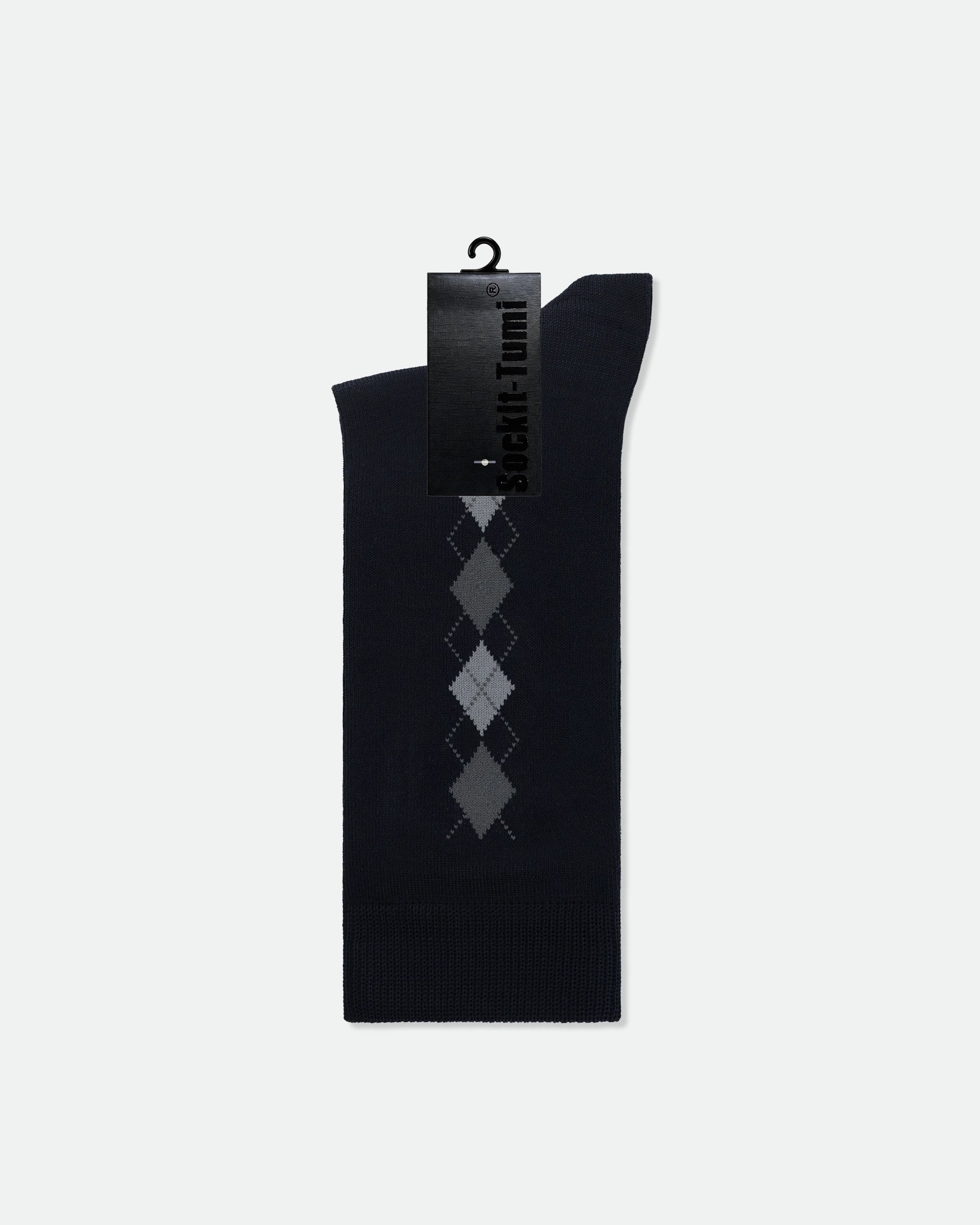 Men's Mercerised Cotton Patterned Business Dress Socks Argyle