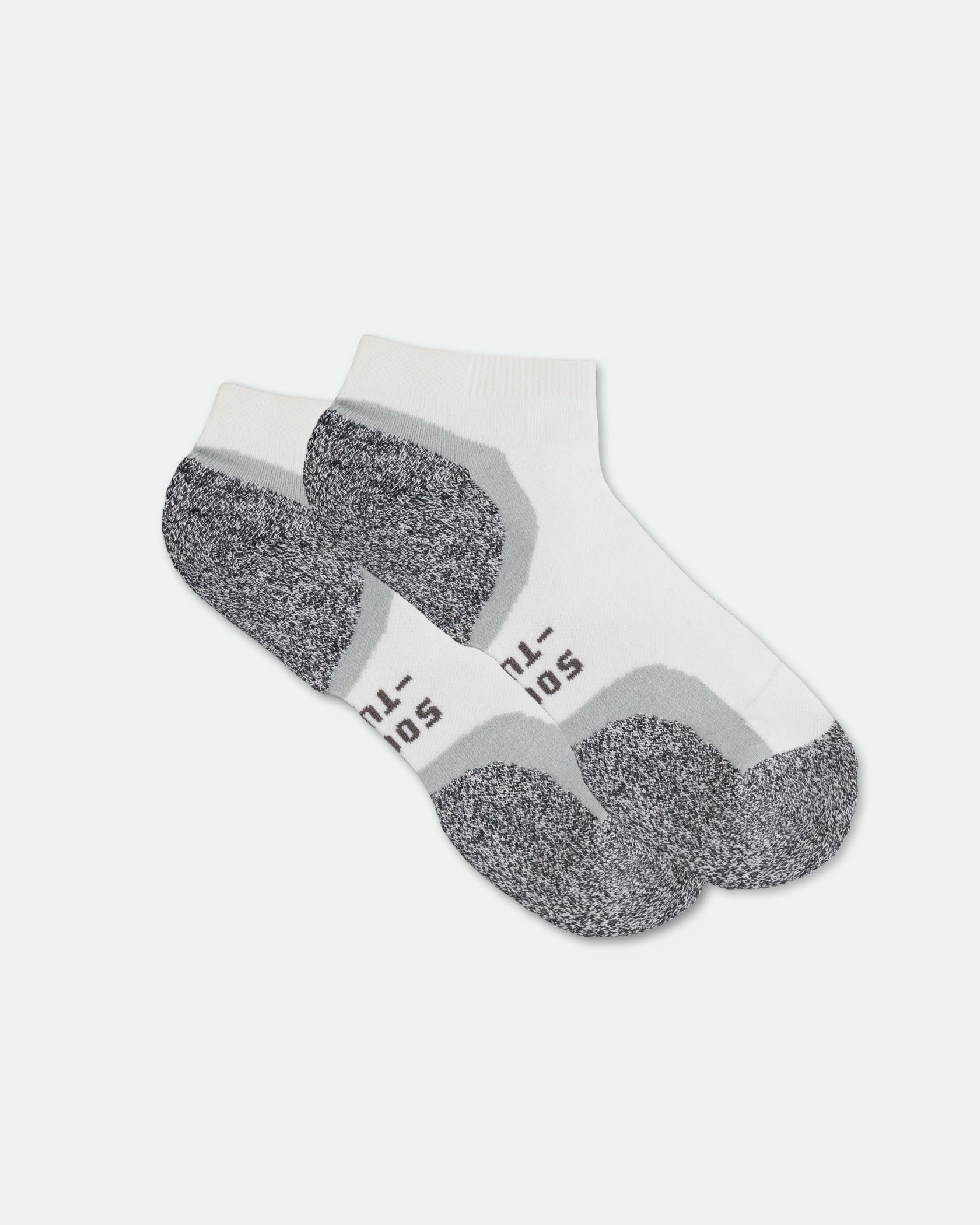 Men's Premium Cotton Low Cut Performance Running Sport Socks Black Grey Blue