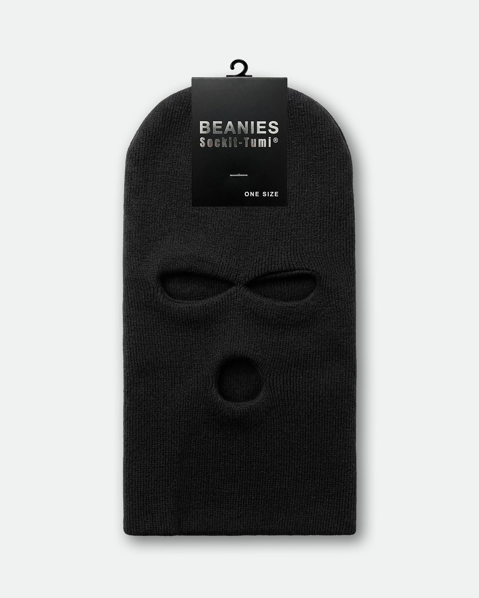 Sockit-Tumi Balaclava Full Cover Knit Acrylic Black