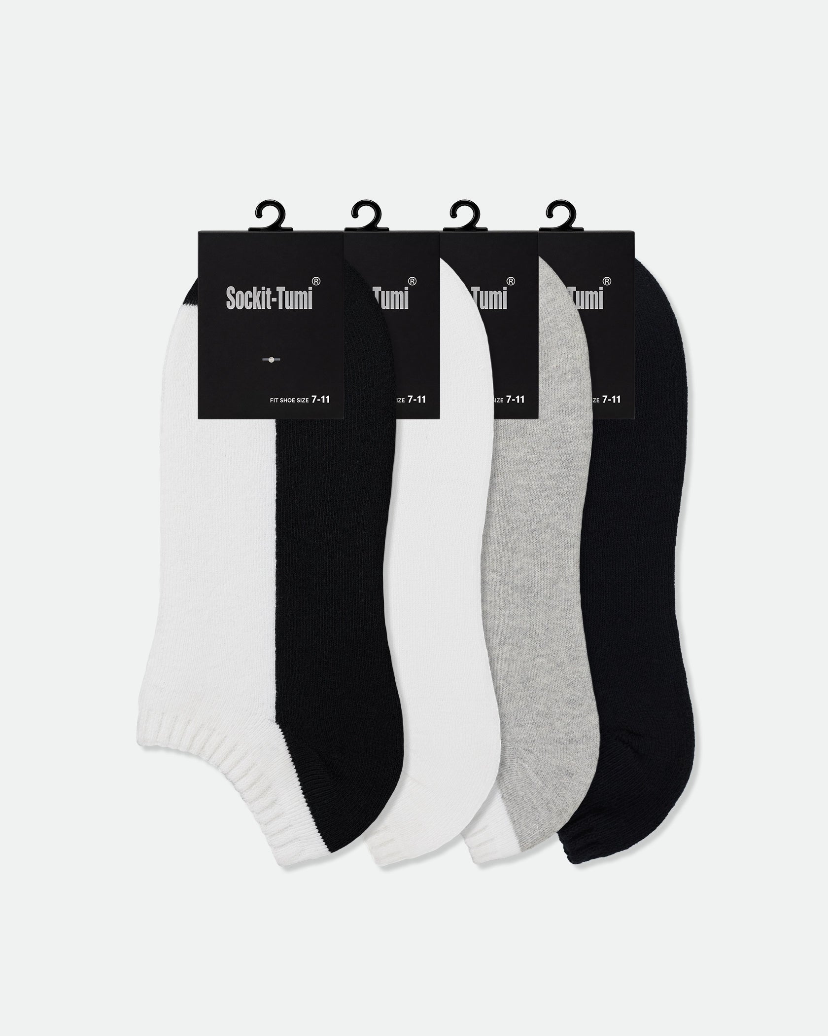 Men's Cotton Half Cushion Low Cut Sport Socks Mix Colour