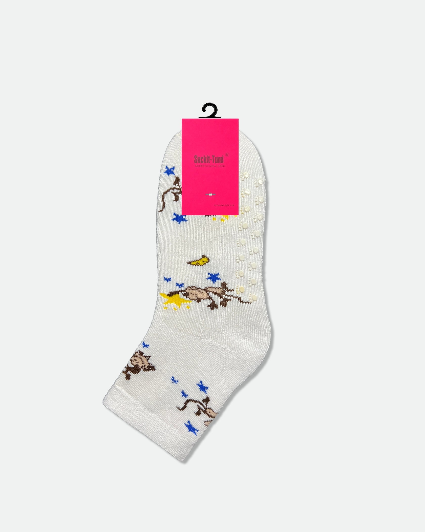Women's Non-Slip Novelty Bed Socks Assorted Dozen Pack — 6 Designs (2 Pairs Each)