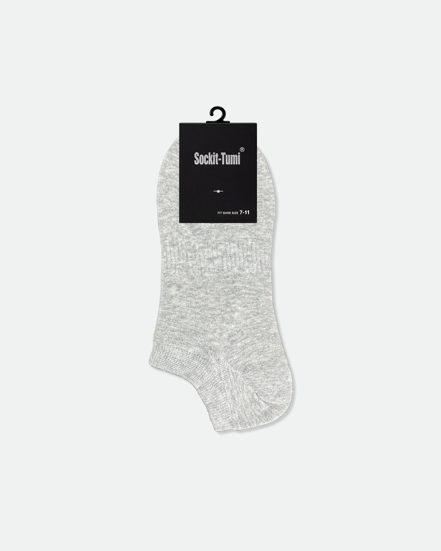 Men's Super Low-Cut Cotton Ankle Sport Socks Black Grey White