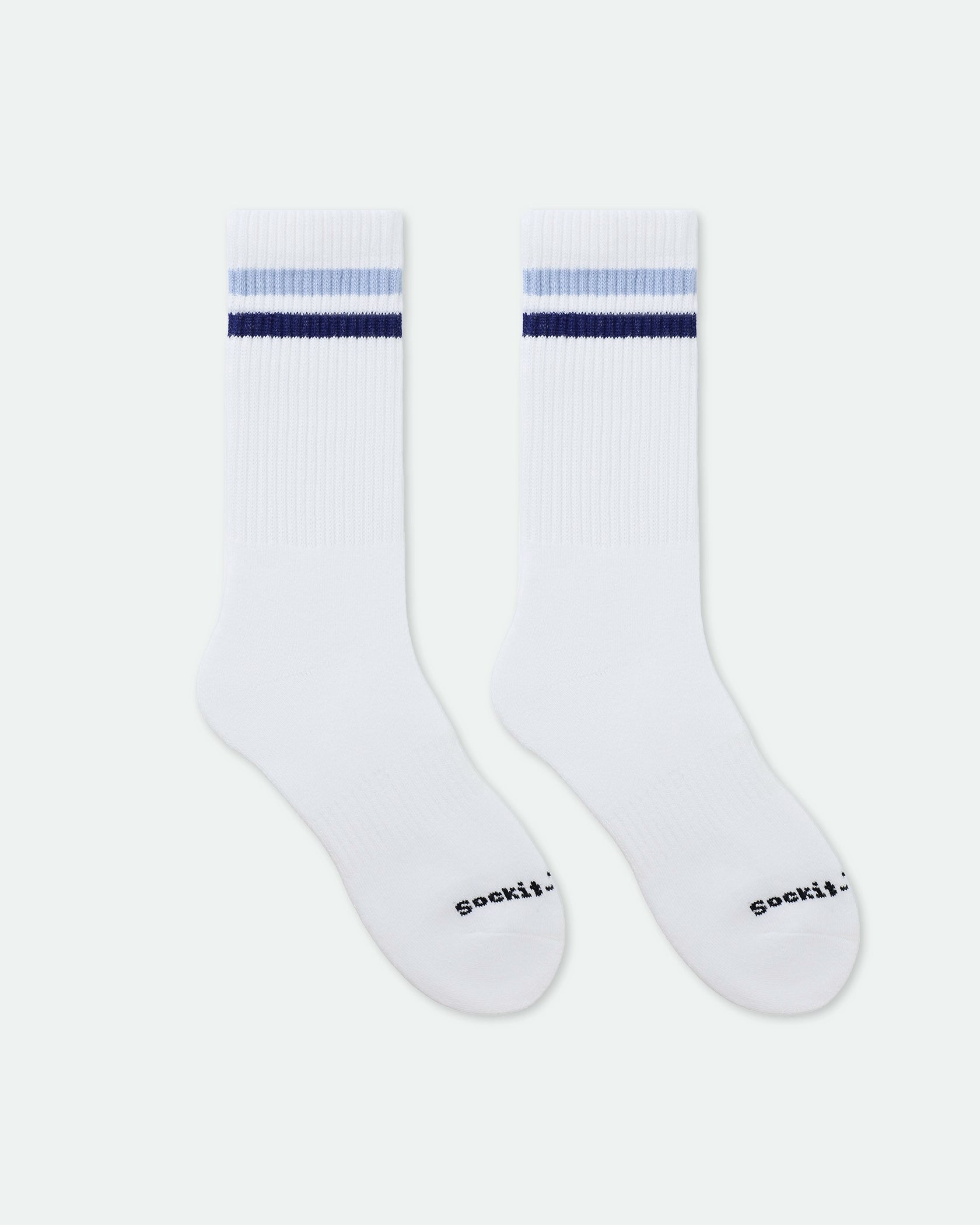 Sockit-Tumi Men's Cushioned Cotton Crew Socks - Blue