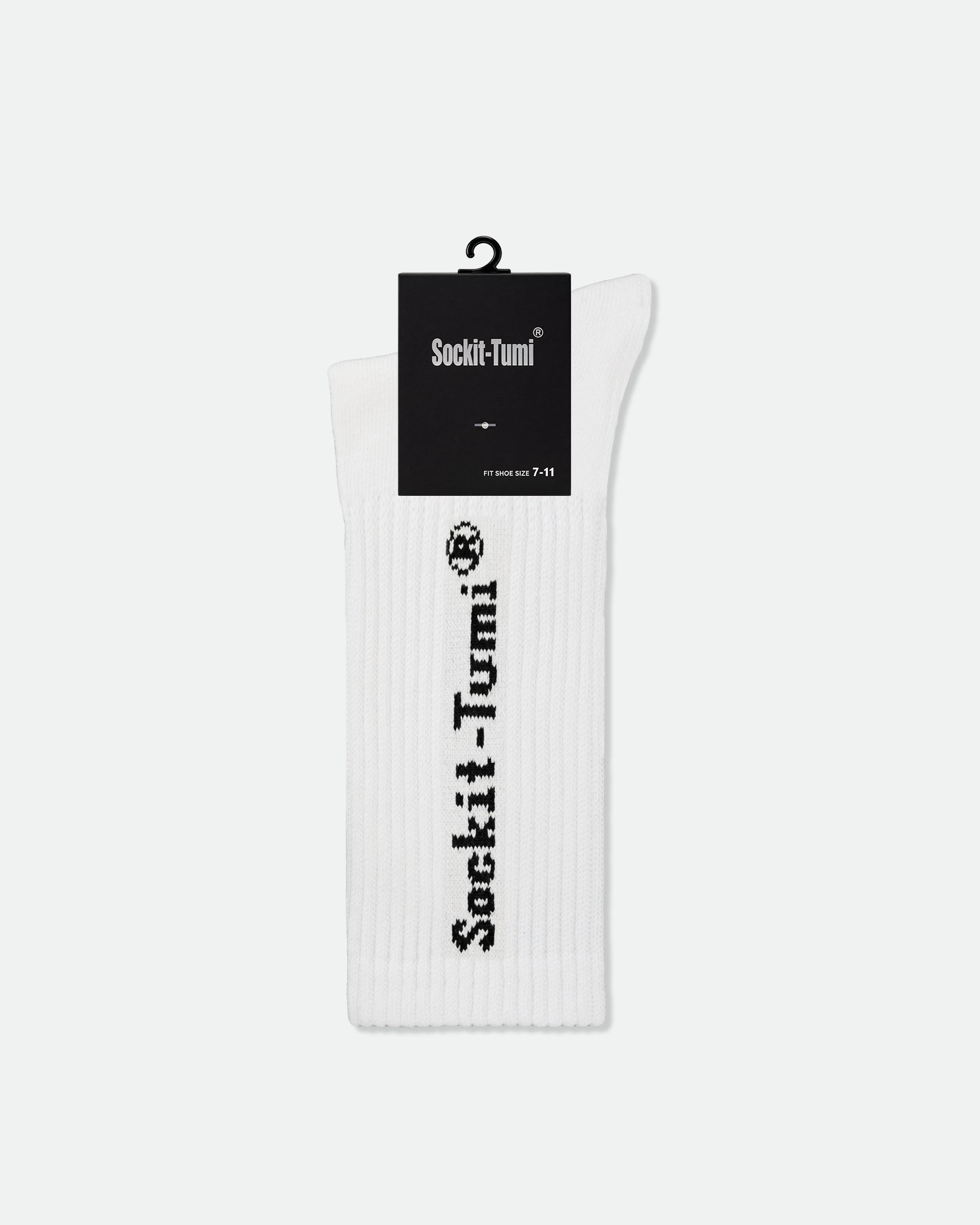 Sockit-Tumi Men's Cushioned Cotton Crew Socks Blue - Label