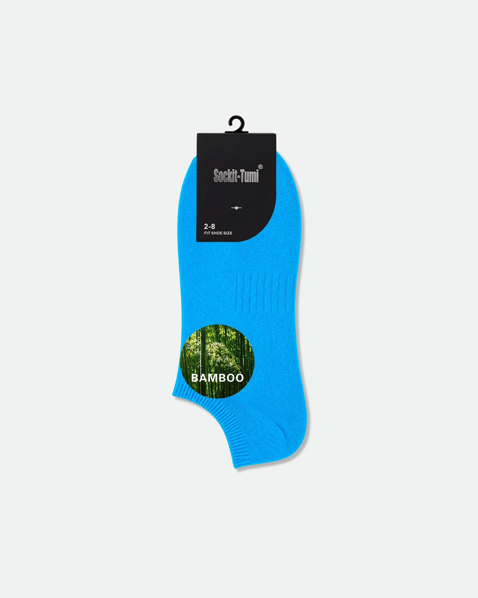 Women's Super Low-Cut Bamboo Ankle Sport Socks Blue