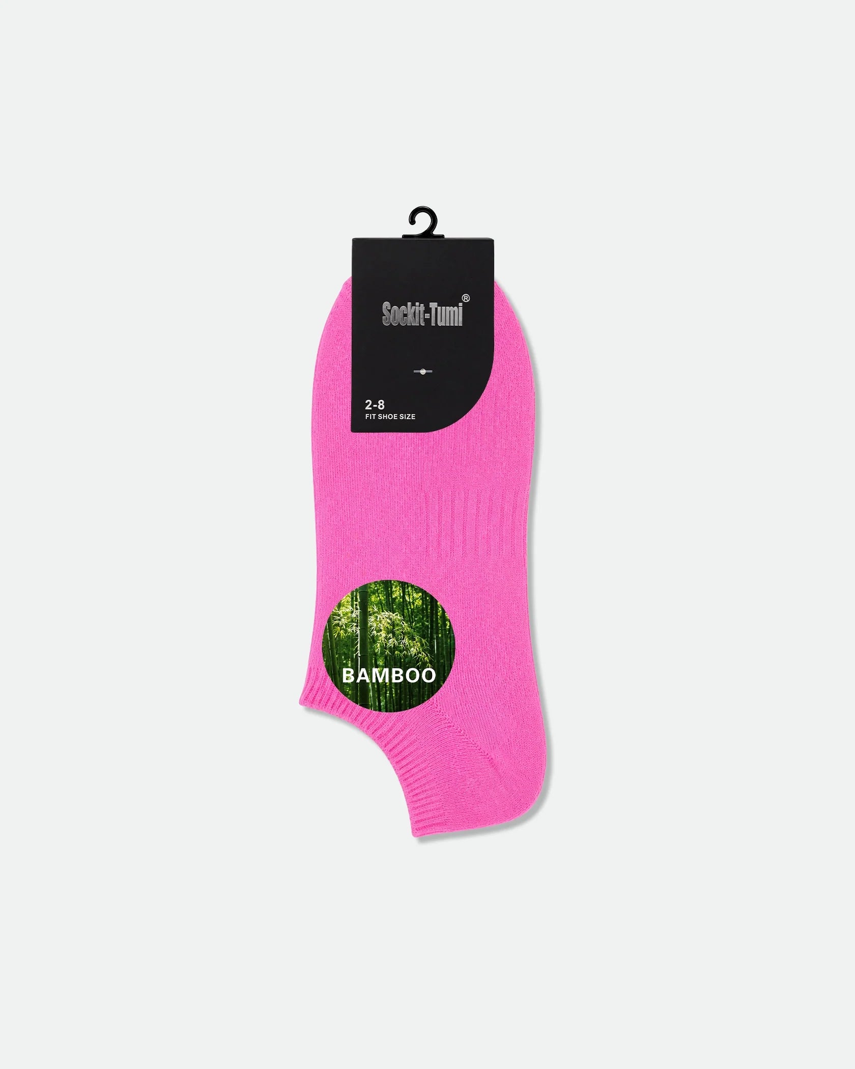 Women's Super Low-Cut Bamboo Ankle Sport Socks Pink