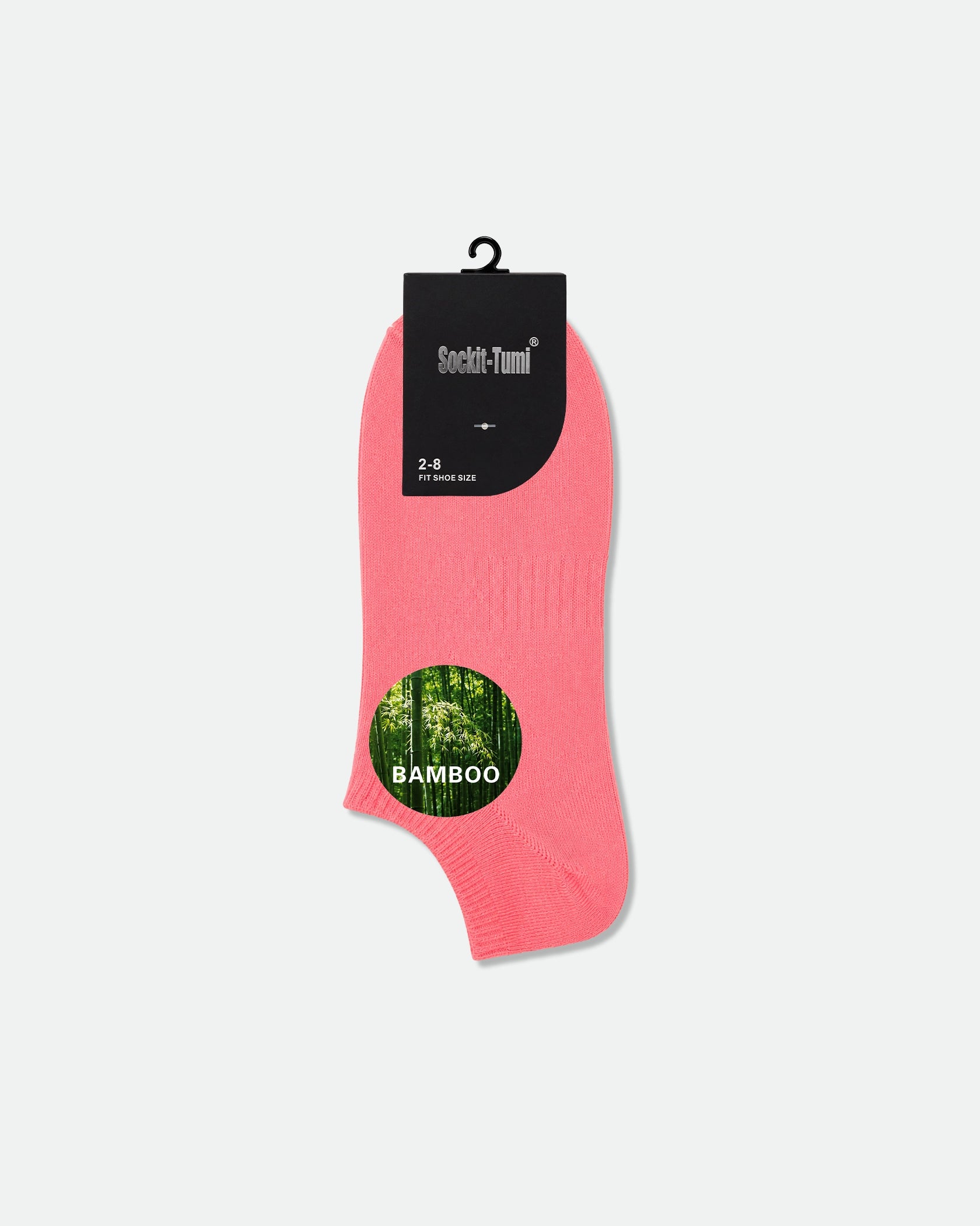 Women's Super Low-Cut Bamboo Ankle Sport Socks Peach