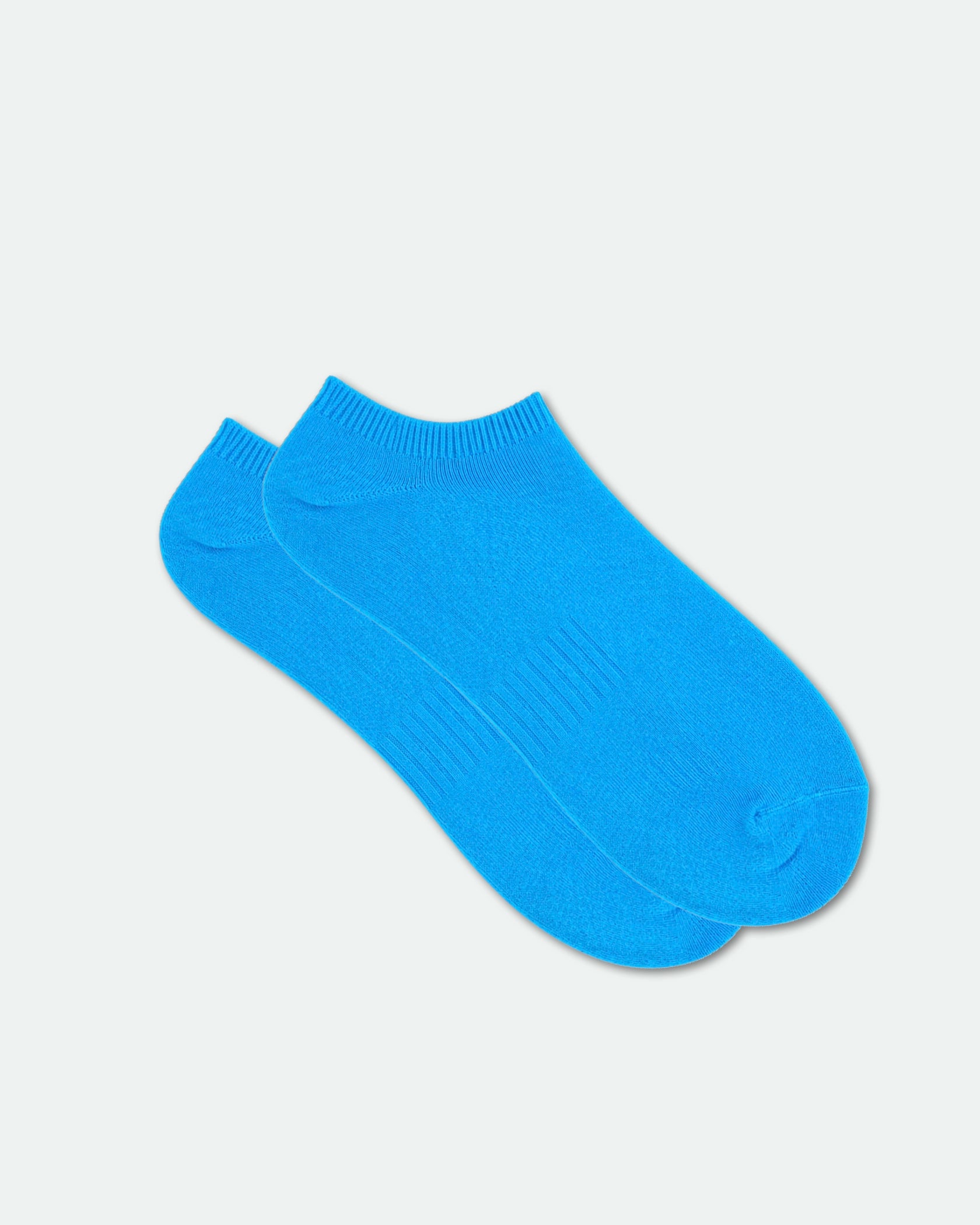 Women's Super Low-Cut Bamboo Ankle Sport Socks Blue - Label