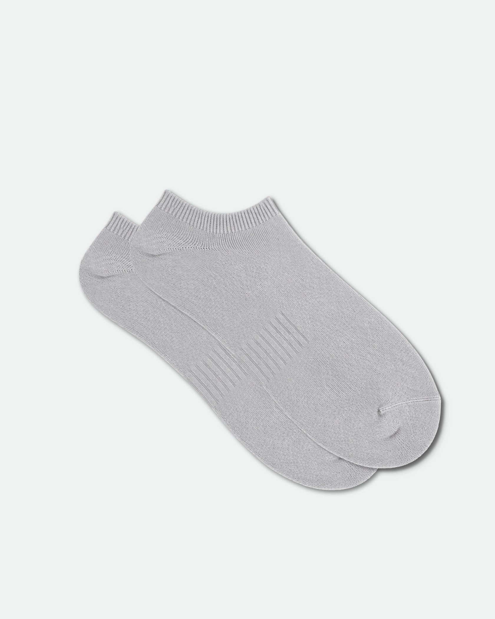 Women's Super Low-Cut Bamboo Ankle Sport Socks Grey - Label