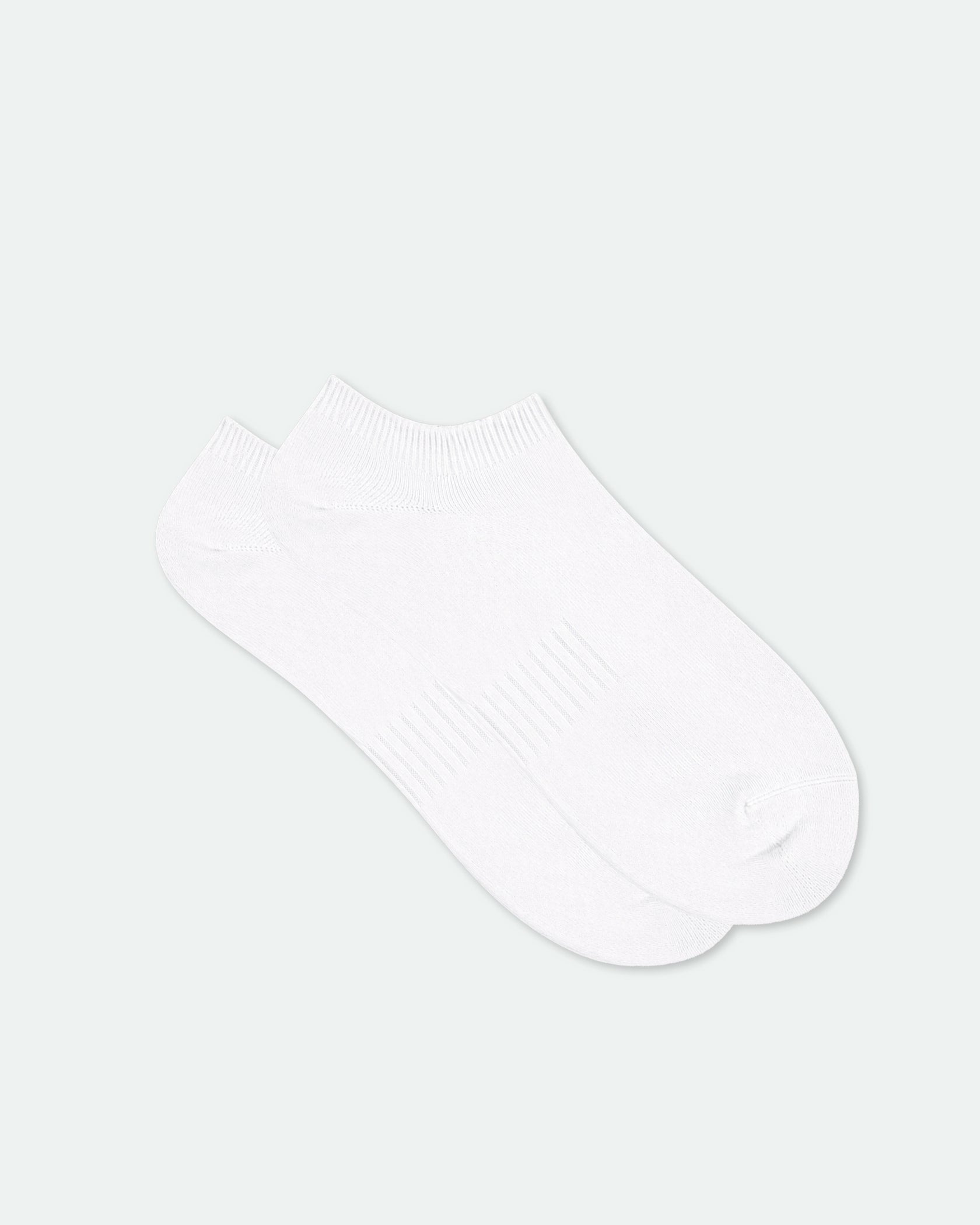 Women's Super Low-Cut Bamboo Ankle Sport Socks White - Label