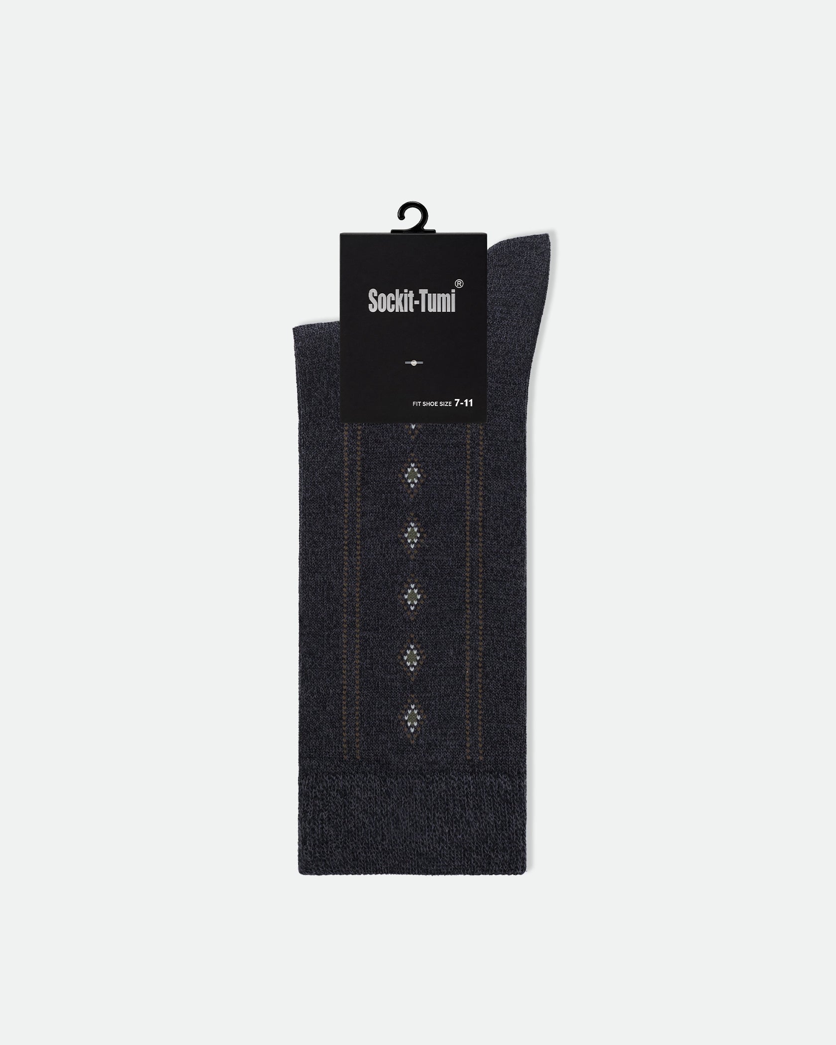 Men's Patterned Business Dress Socks Mix Argyle and Diamond