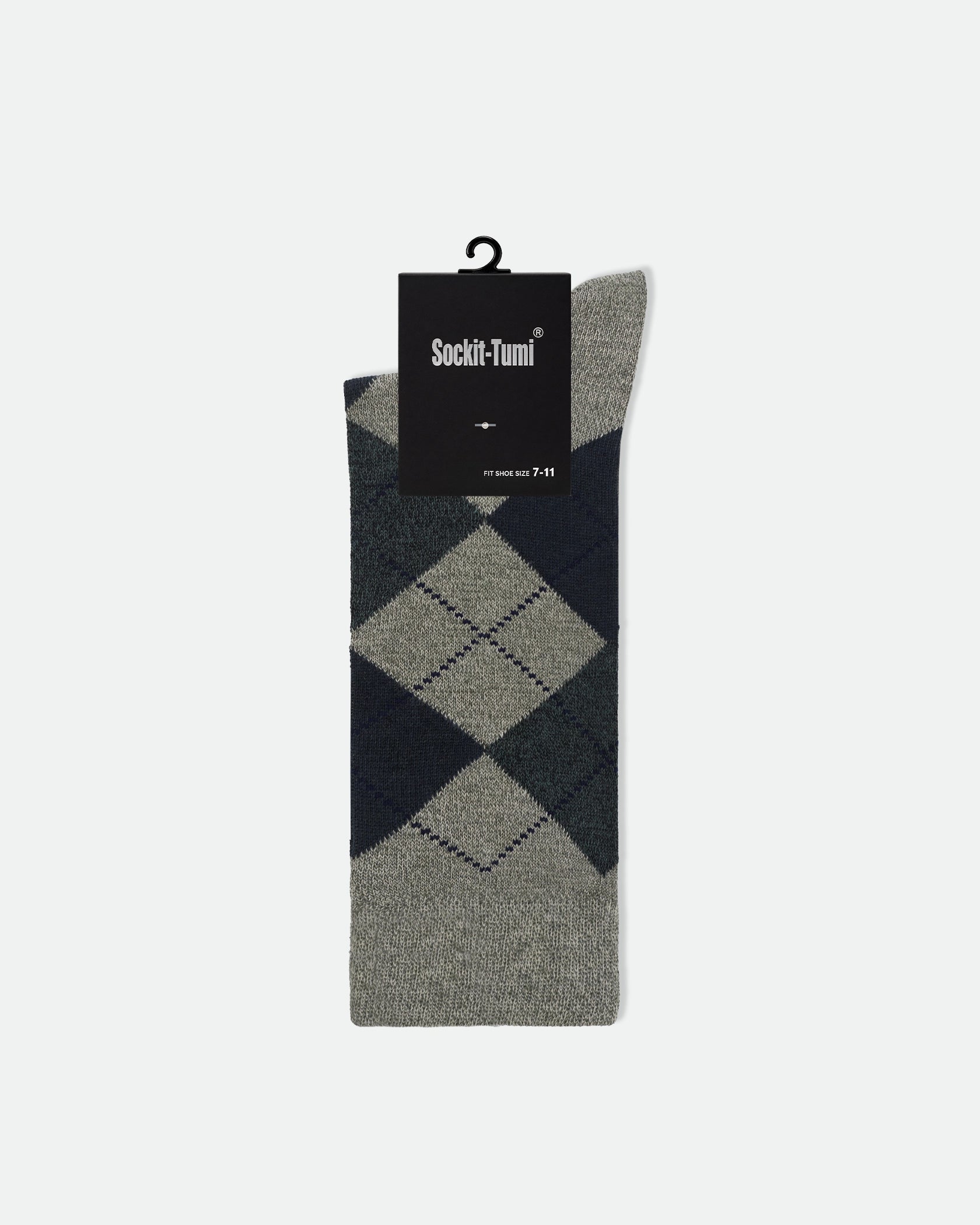 Men's Patterned Business Dress Socks Mix Argyle and Diamond
