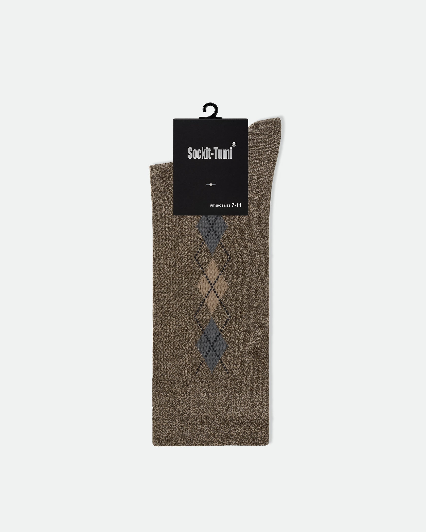 Men's Patterned Business Dress Socks Mix Argyle and Diamond